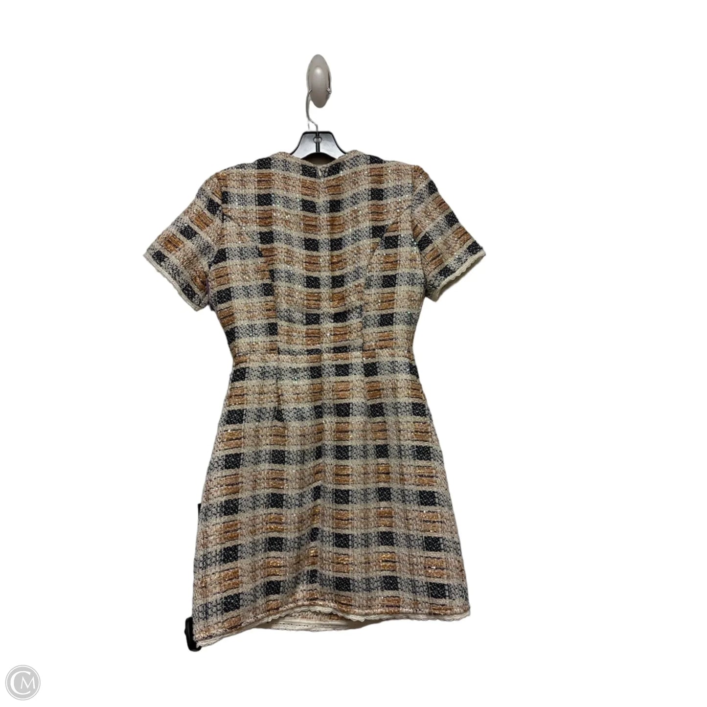 Dress Casual Short By Lulus In Black & Gold, Size: S