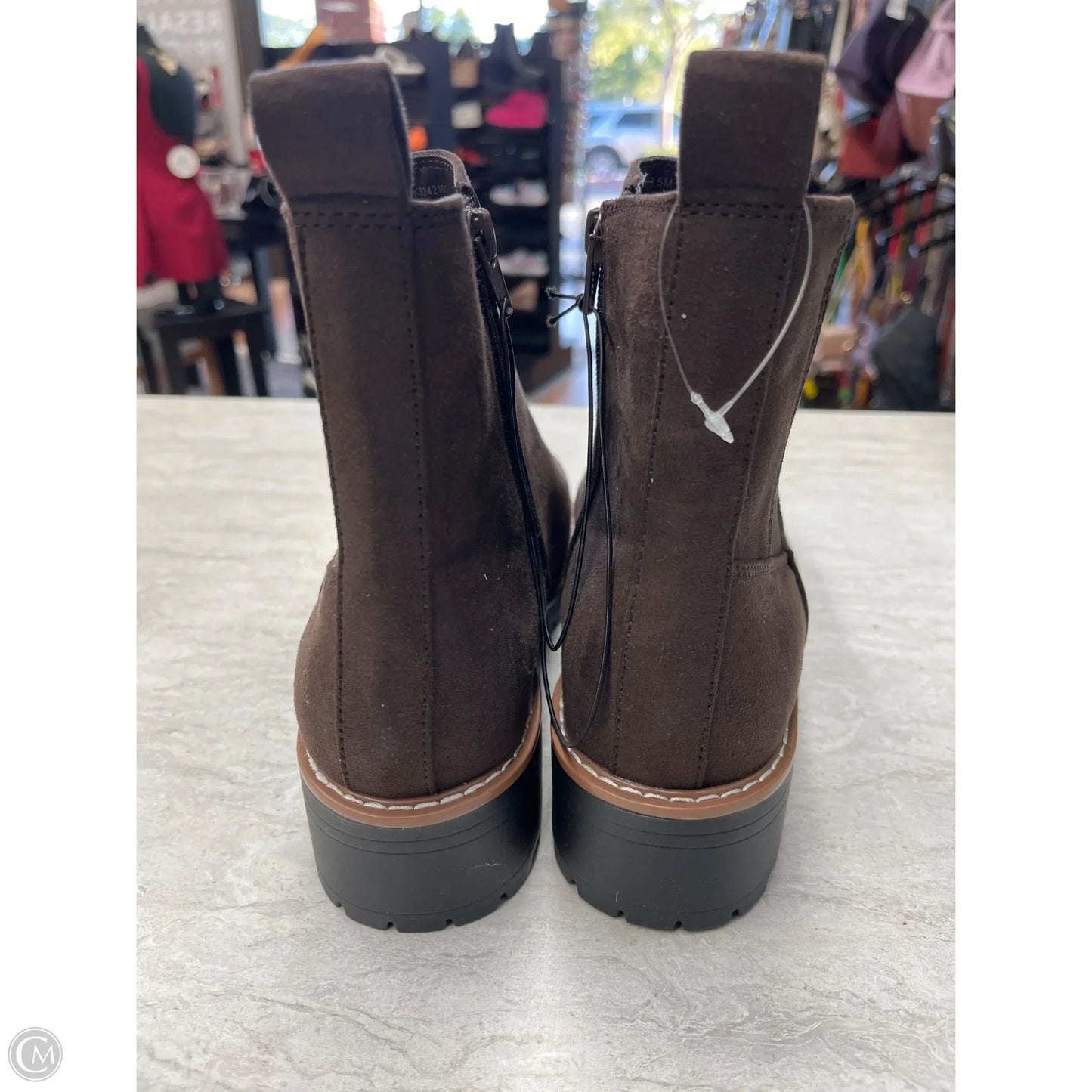 Boots Ankle Flats By Kensie In Brown, Size: 8.5