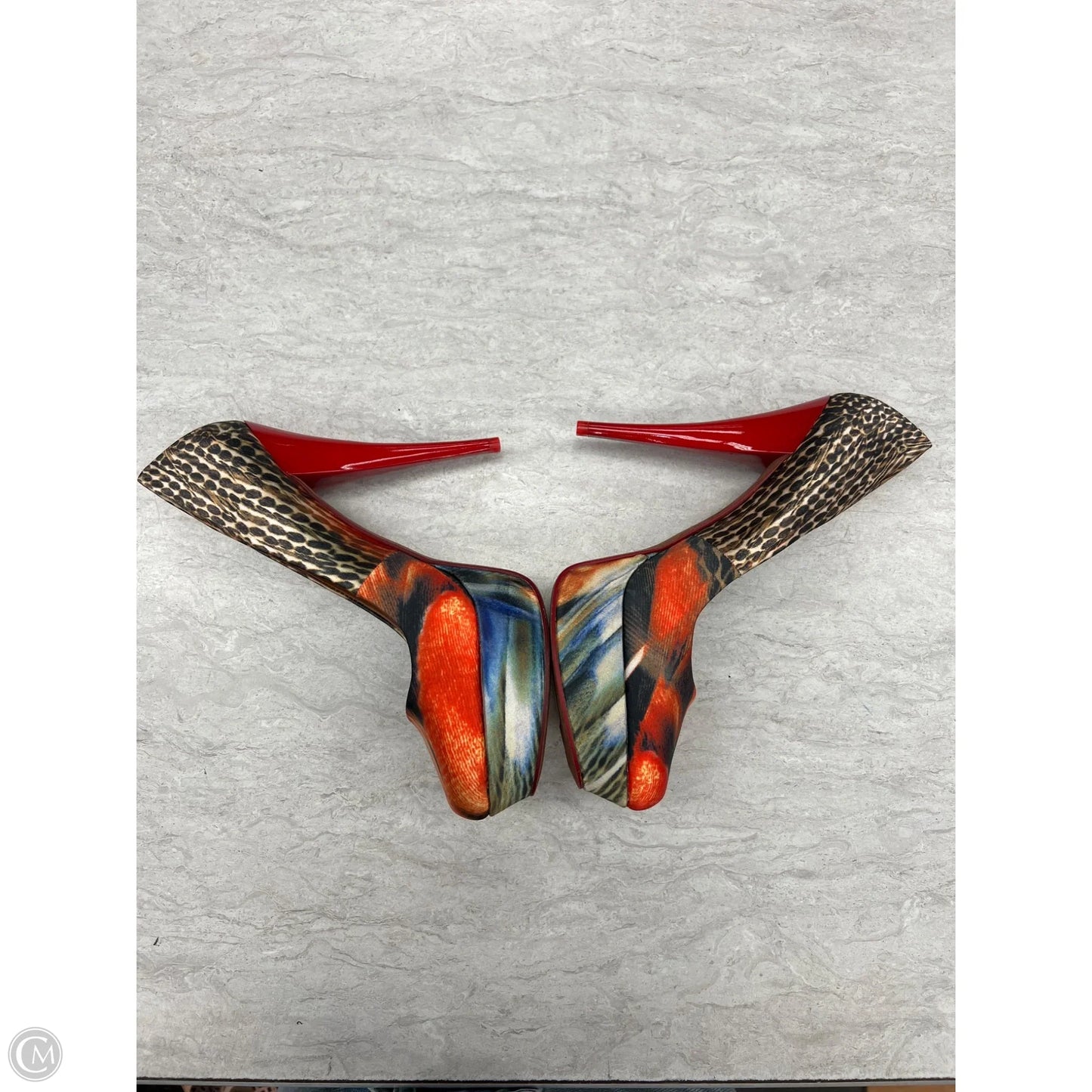 Shoes Heels Stiletto By Aldo In Multi-colored, Size: 10