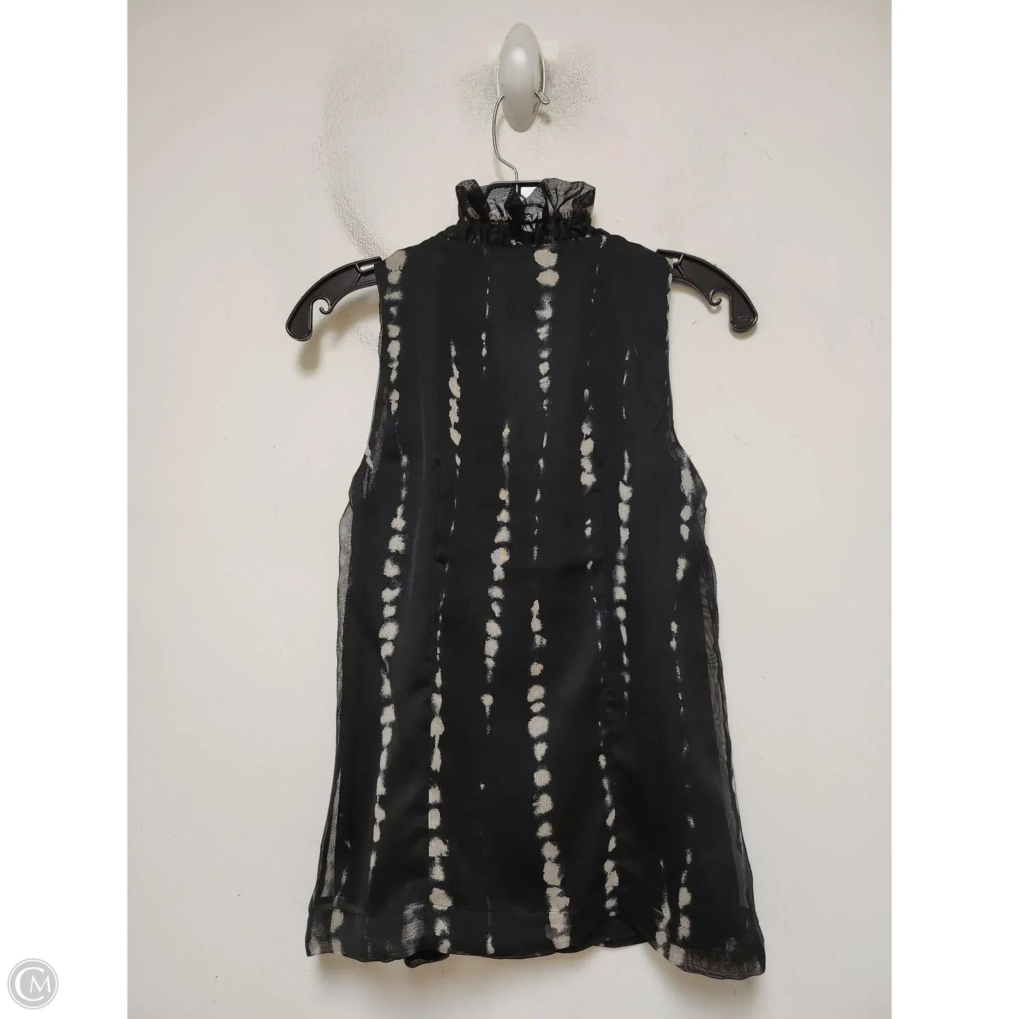 Top Sleeveless By Ann Taylor In Black & Tan, Size: Xs