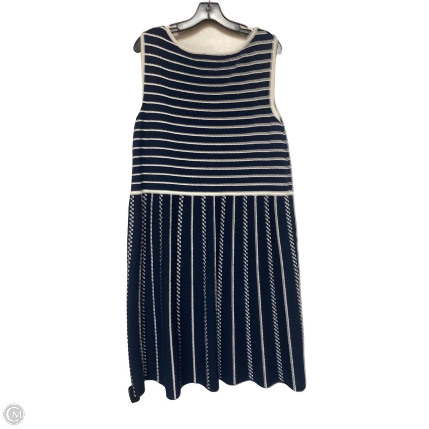 Dress Casual Short By Tommy Hilfiger In Blue & White, Size: 1x