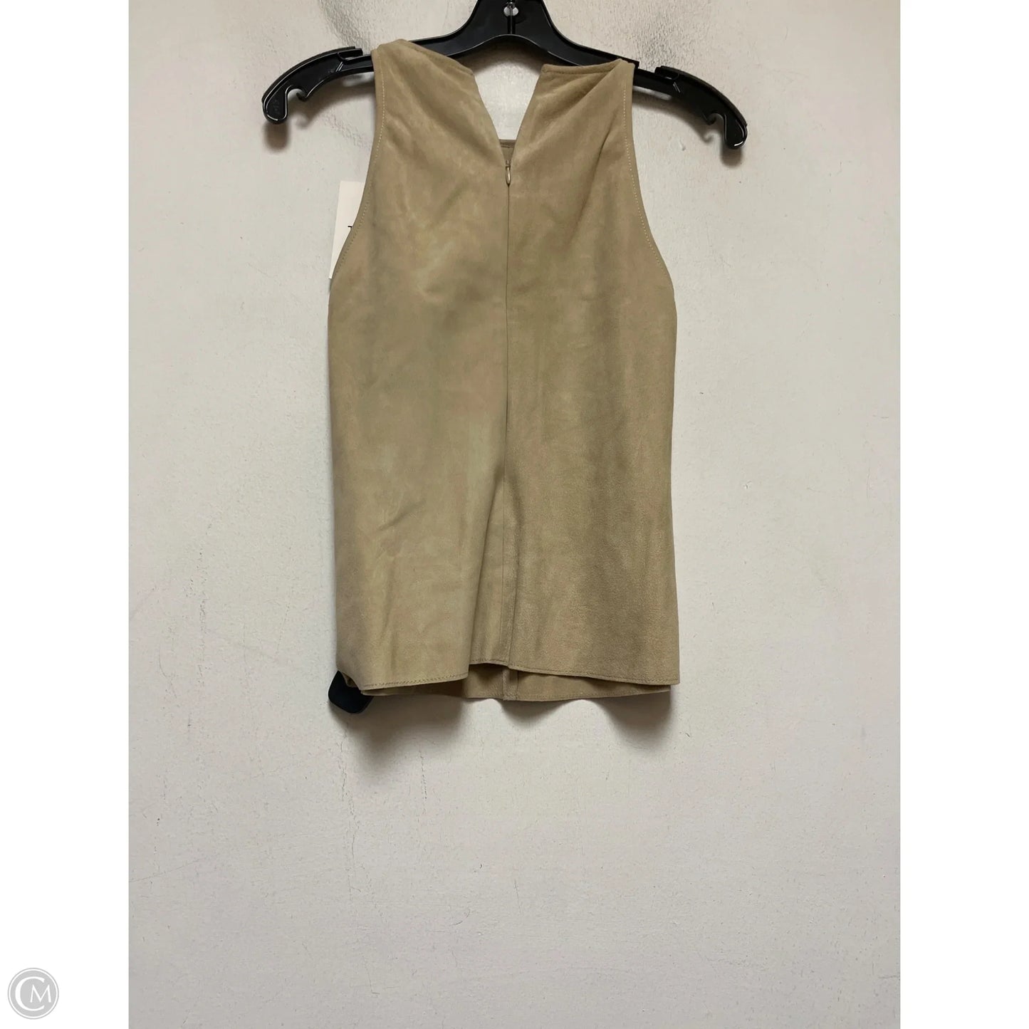 Top Sleeveless By Theory In Tan, Size: S