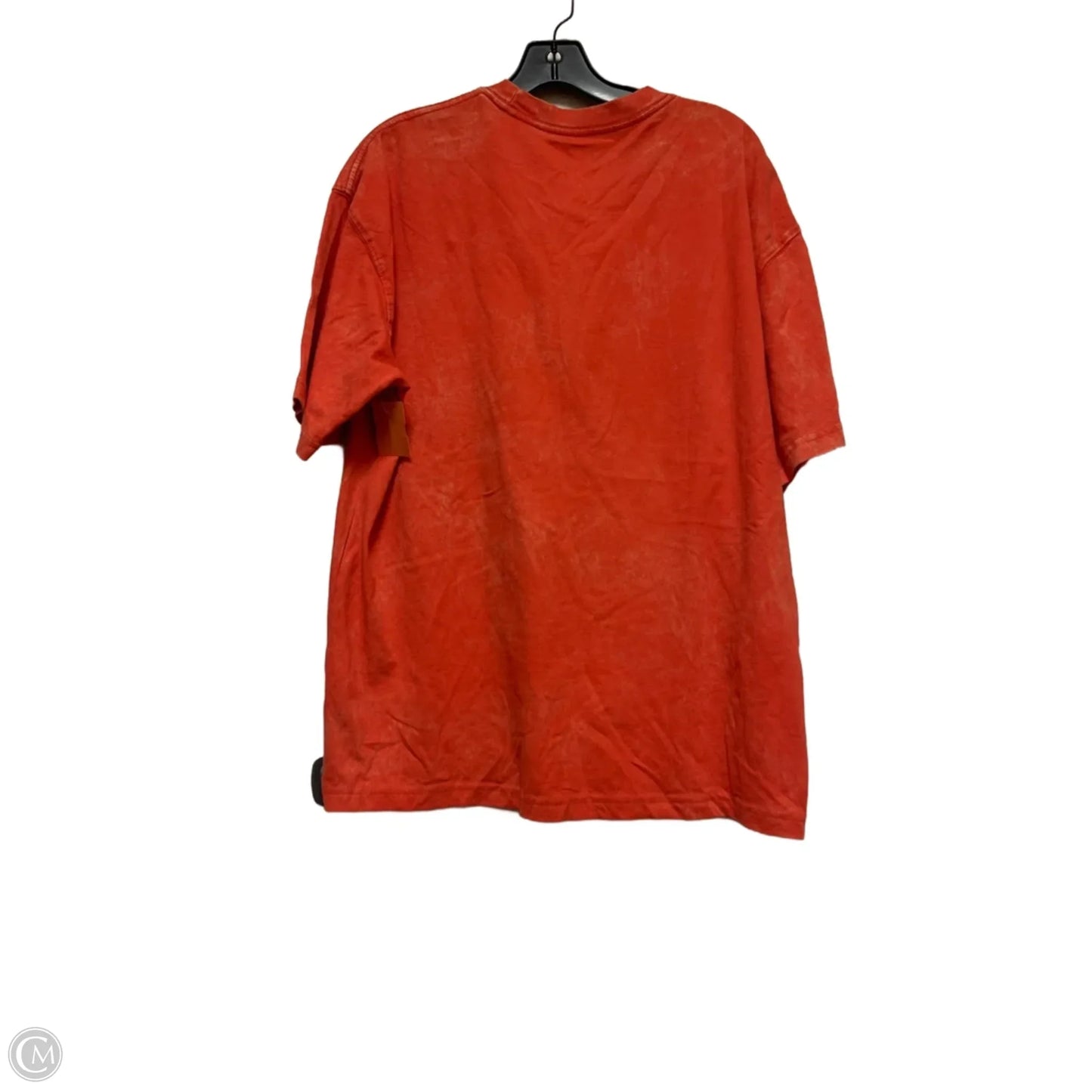 Athletic Top Short Sleeve By Nike Apparel In Orange, Size: M
