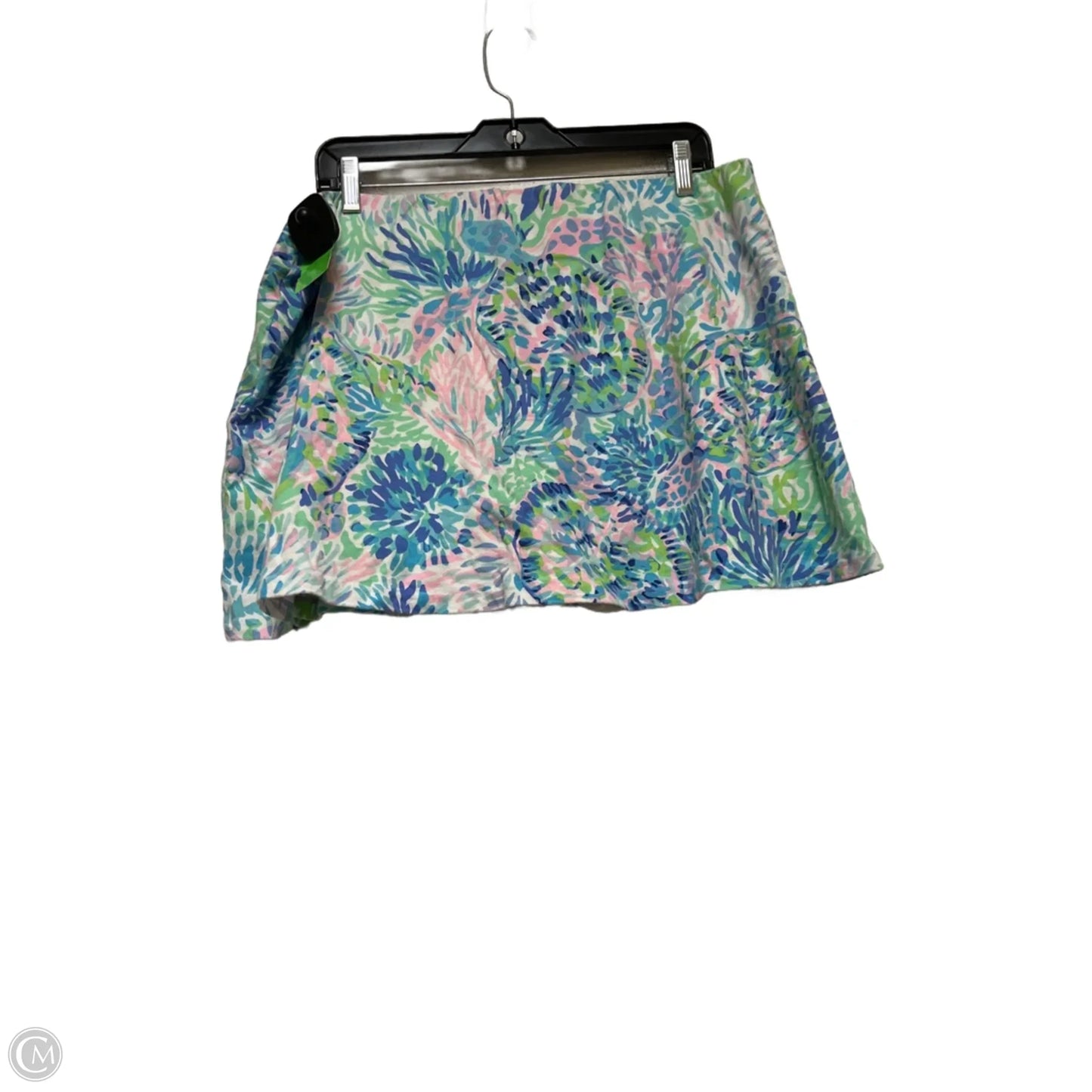 Skort Designer By Lilly Pulitzer In Blue & Green, Size: Xl