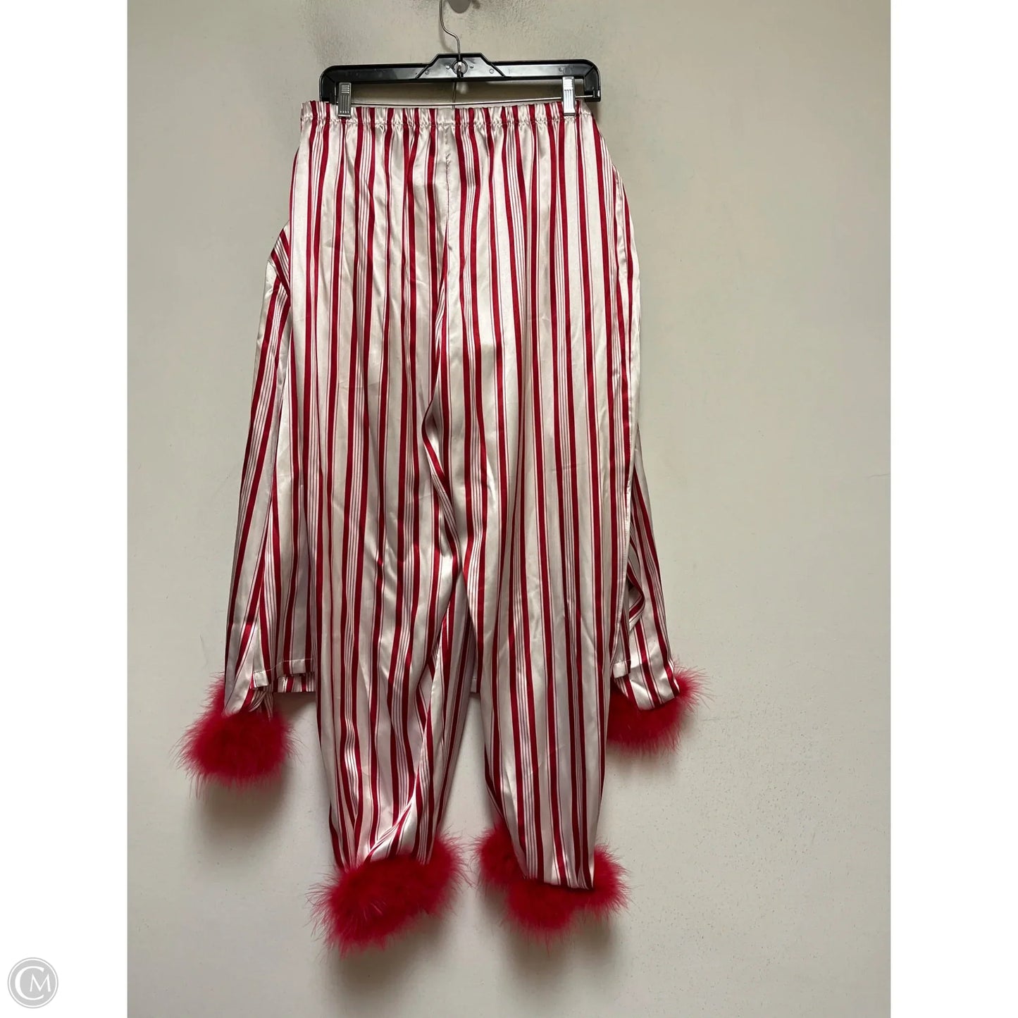 Pajamas 2pc By Clothes Mentor In Red & White, Size: L