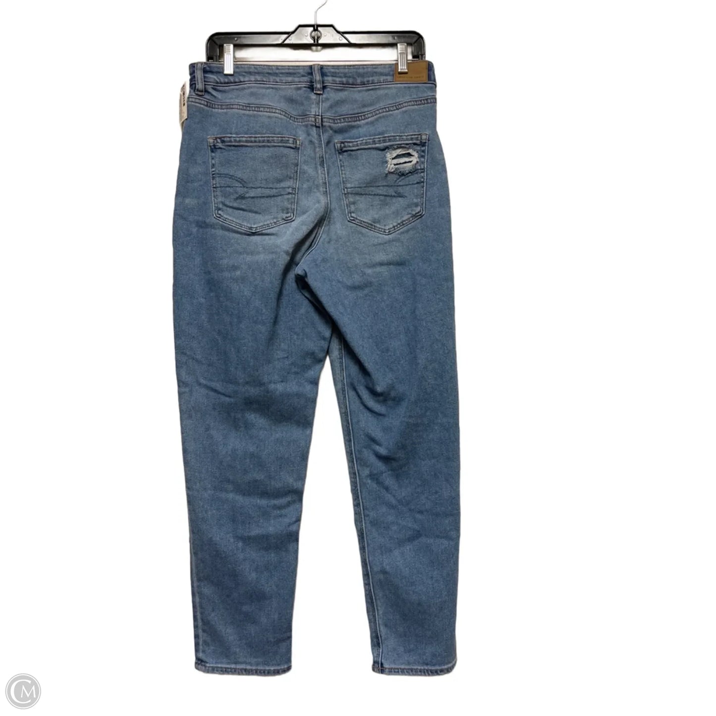 Jeans Boyfriend By American Eagle In Blue Denim, Size: 10