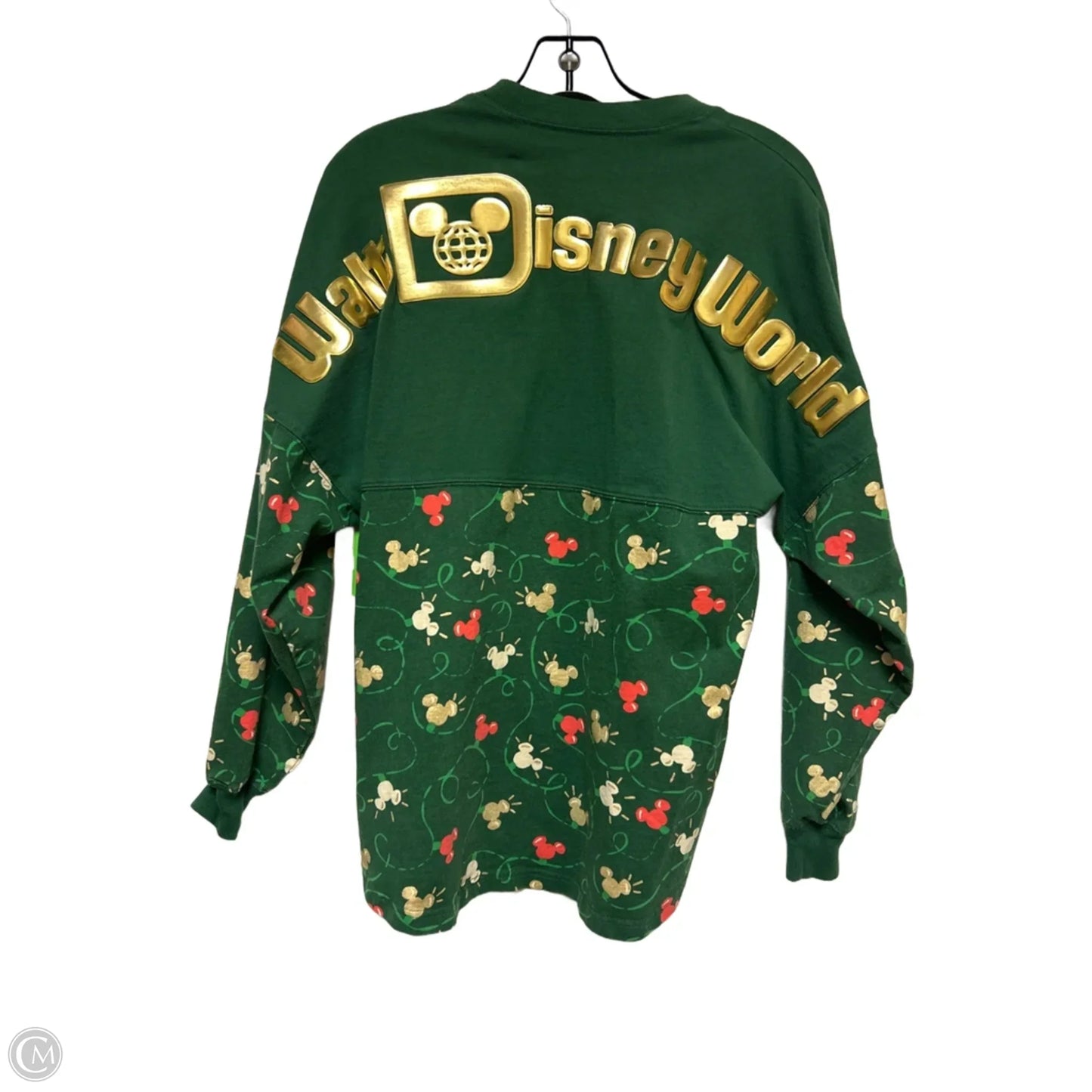 Top Long Sleeve By Disney Store In Green, Size: S