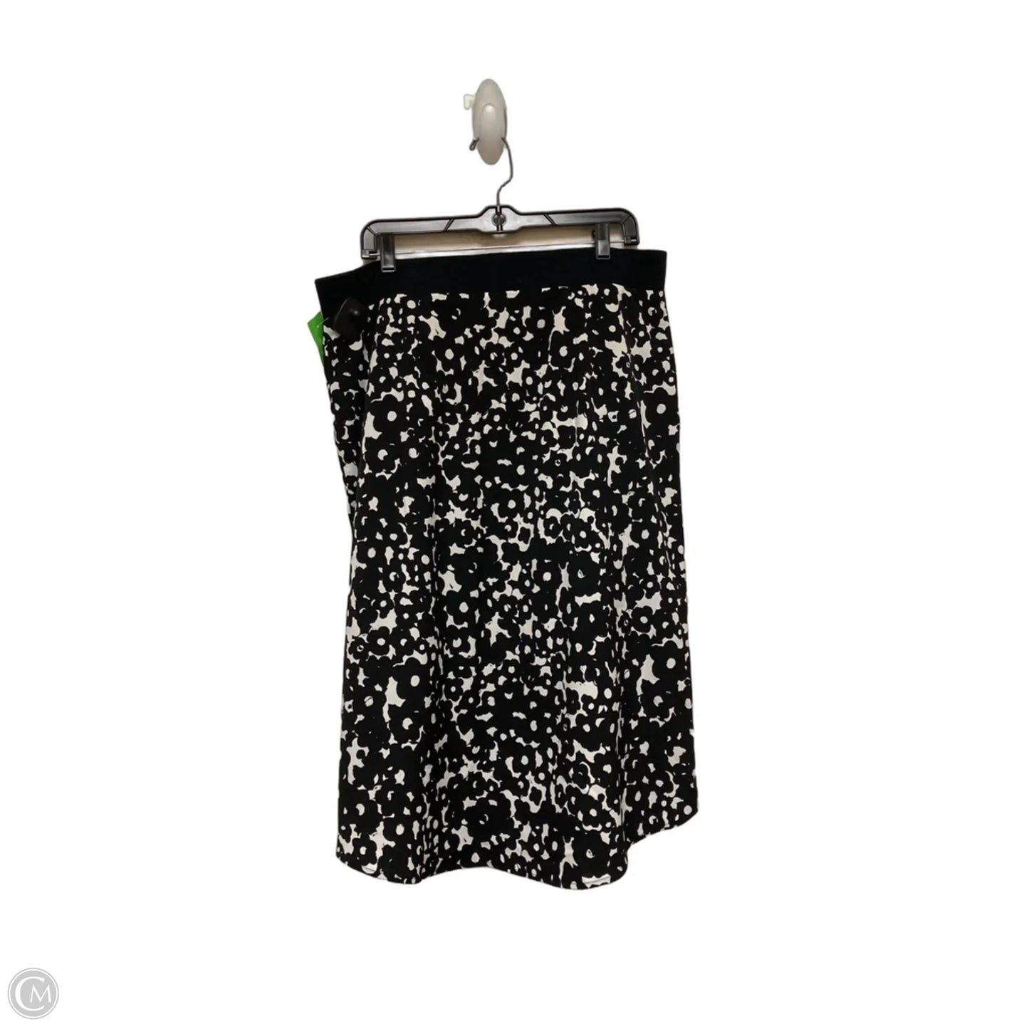 Skirt Midi By Cabi In Black & White, Size: 12