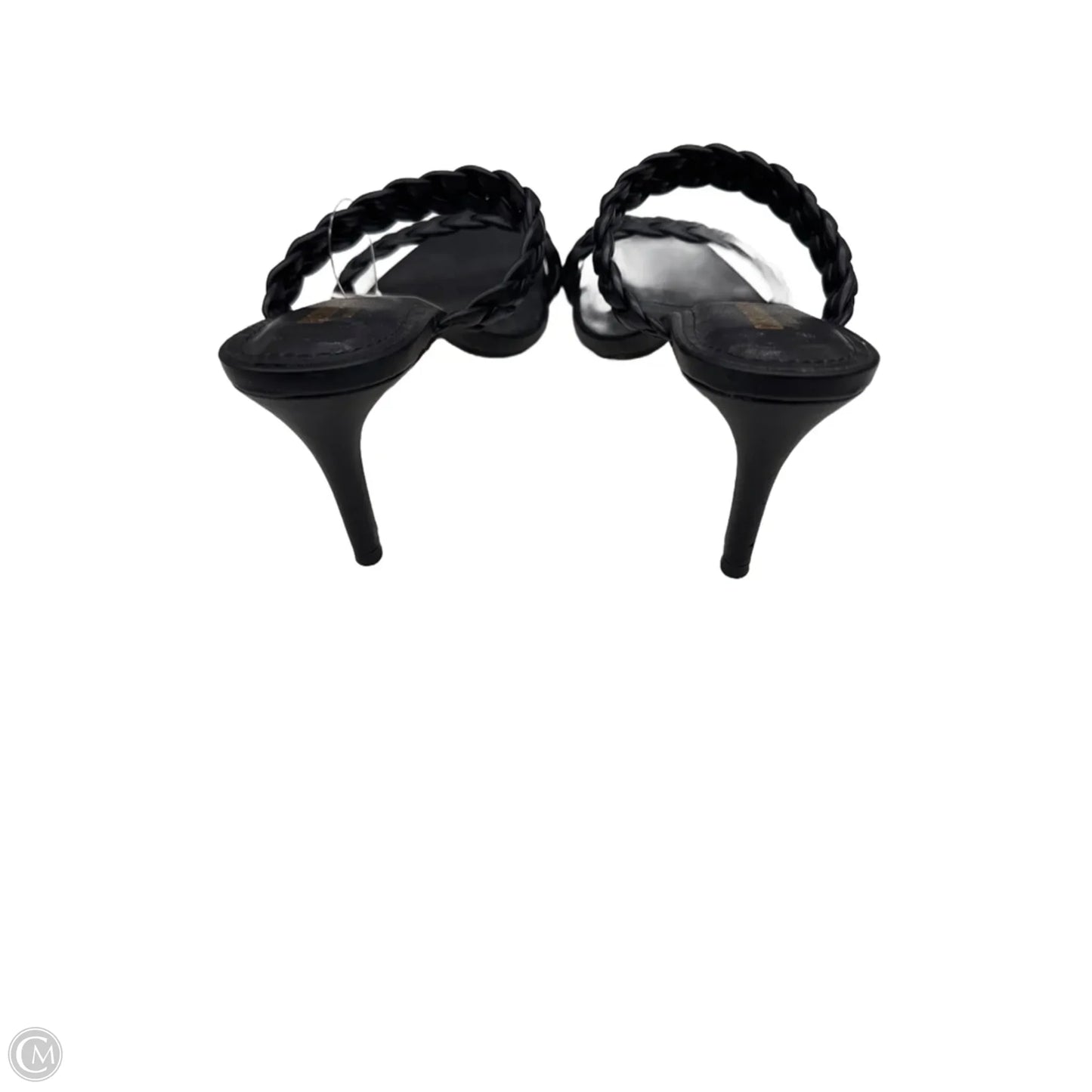 Sandals Heels Kitten By Cushionaire In Black, Size: 9