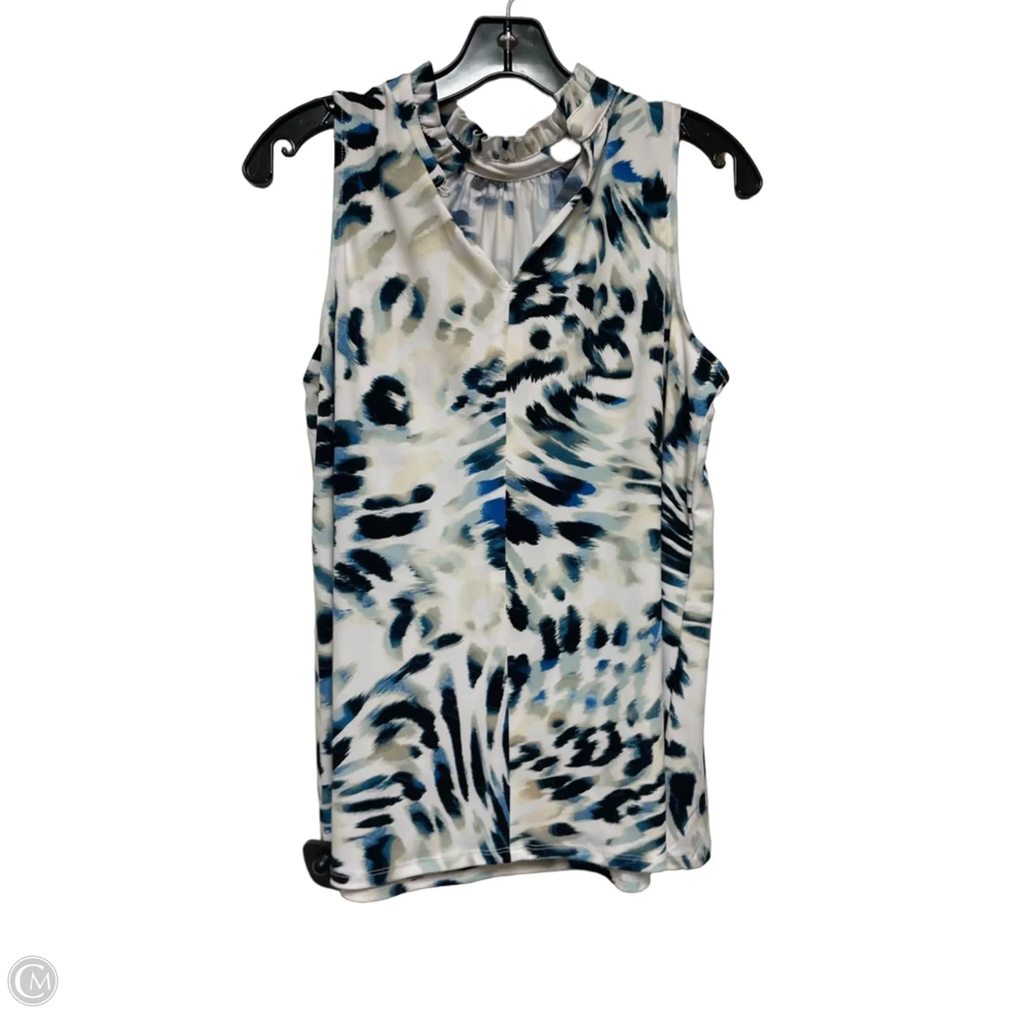Top Sleeveless By Limited In Black & Blue, Size: S