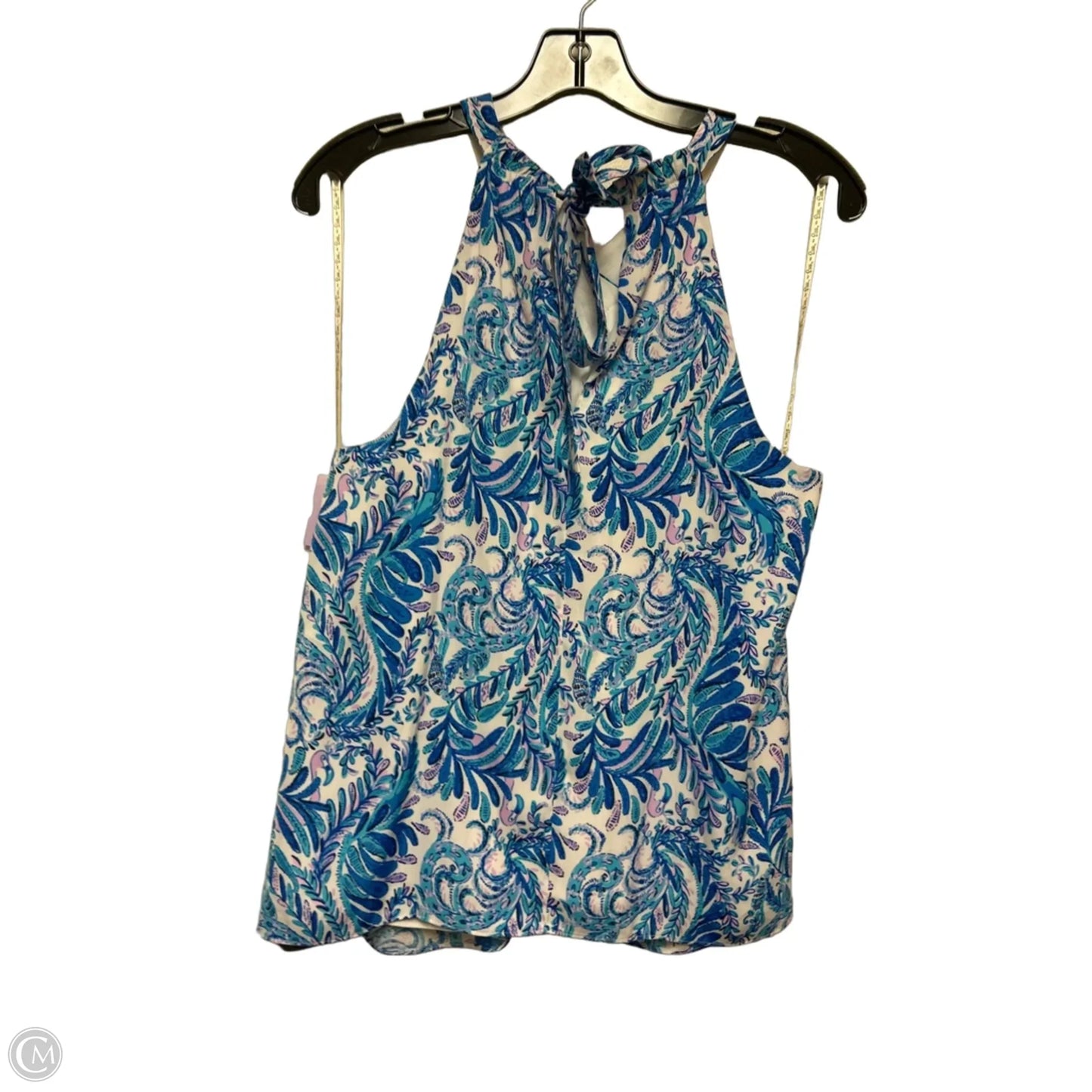 Top Sleeveless Designer By Lilly Pulitzer In Blue & Purple, Size: M