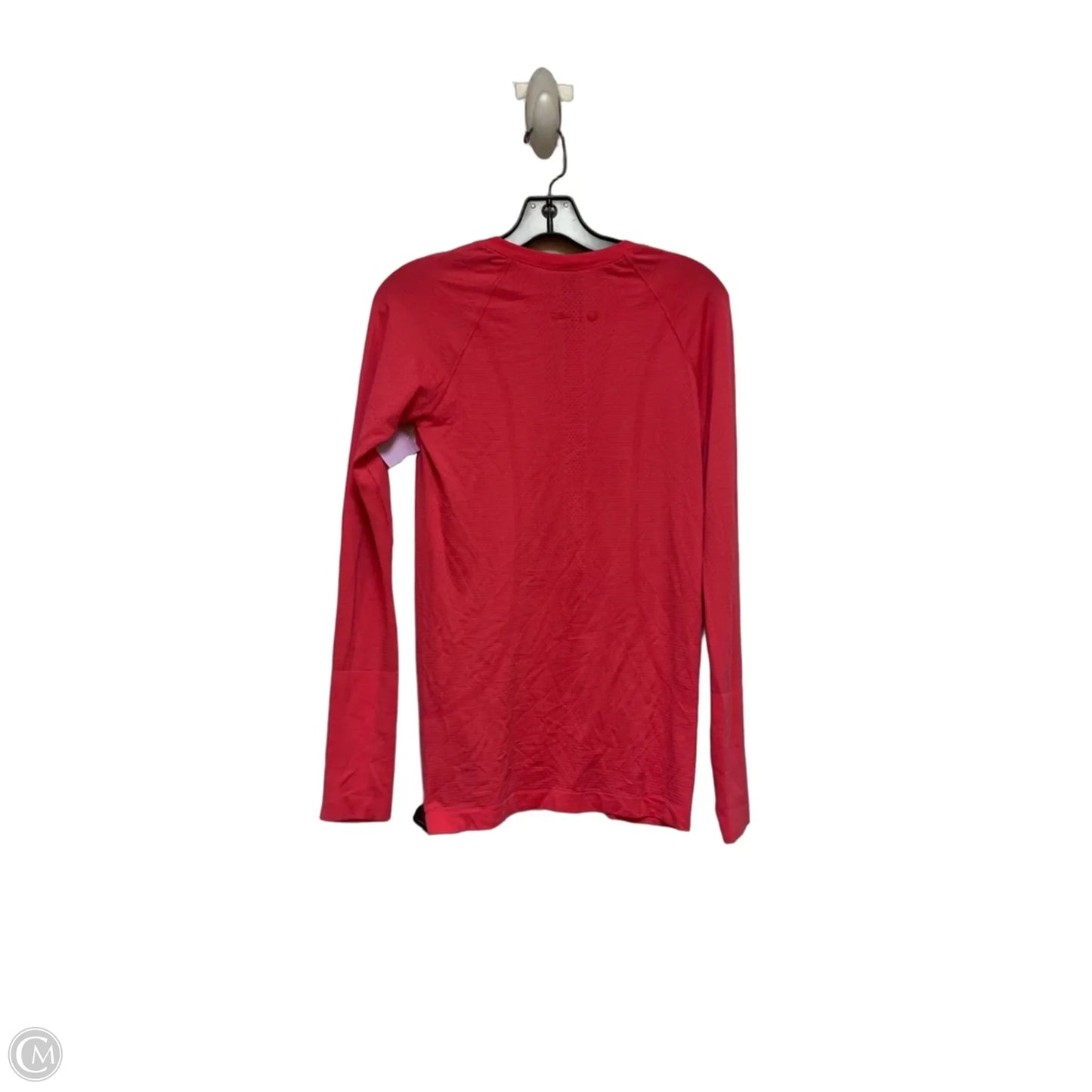Athletic Top Long Sleeve Crewneck By Lululemon In Pink & Red, Size: 6
