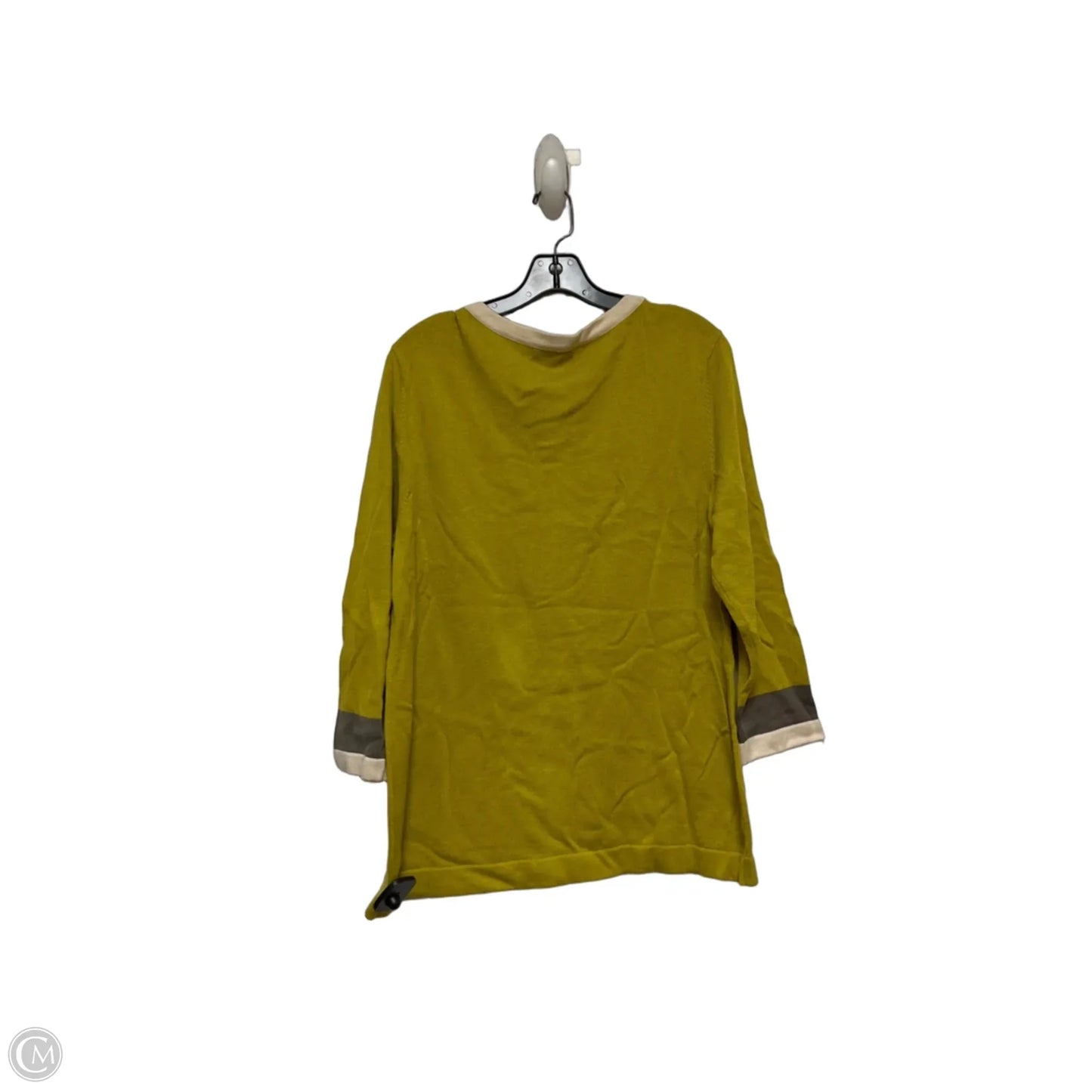 Cardigan By Banana Republic In Green & Grey, Size: Xl