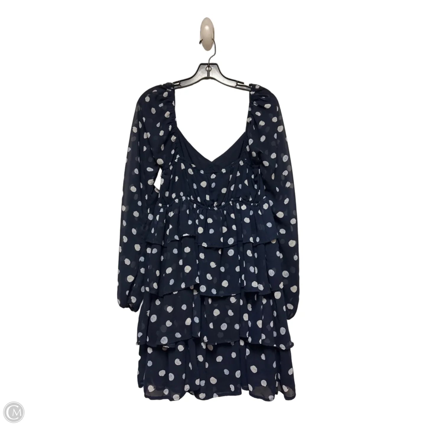 Dress Casual Short By Abercrombie And Fitch In Polkadot Pattern, Size: M