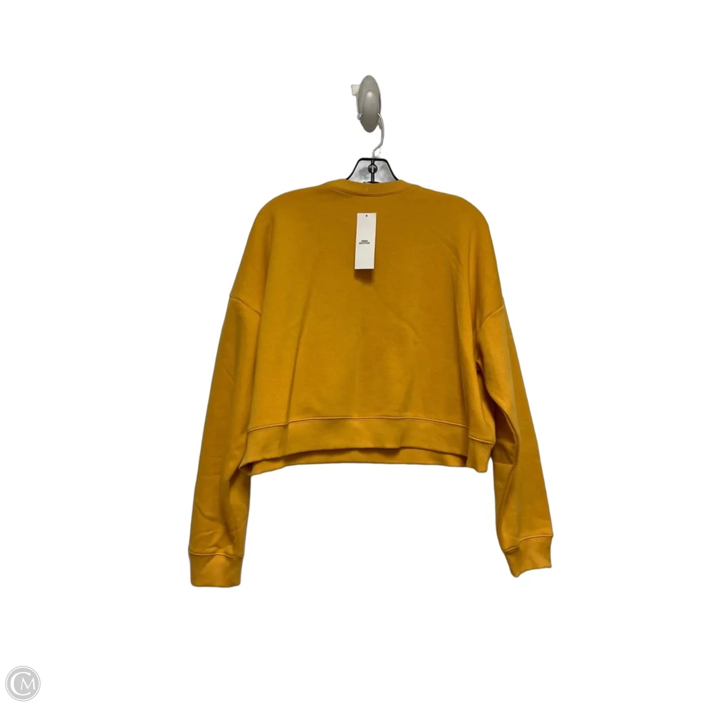 Sweatshirt Crewneck By Urban Outfitters In Brown & Yellow, Size: S