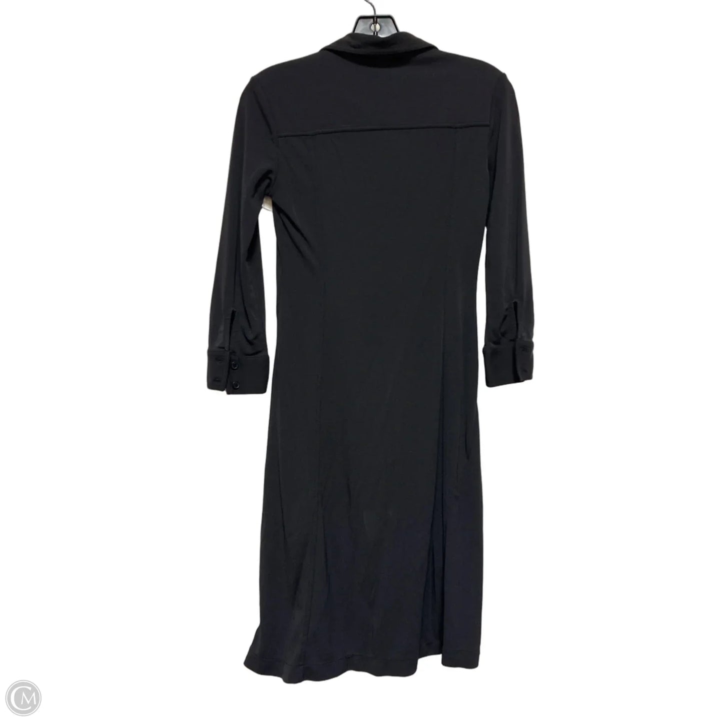 Dress Casual Midi By Loft In Black, Size: Xs