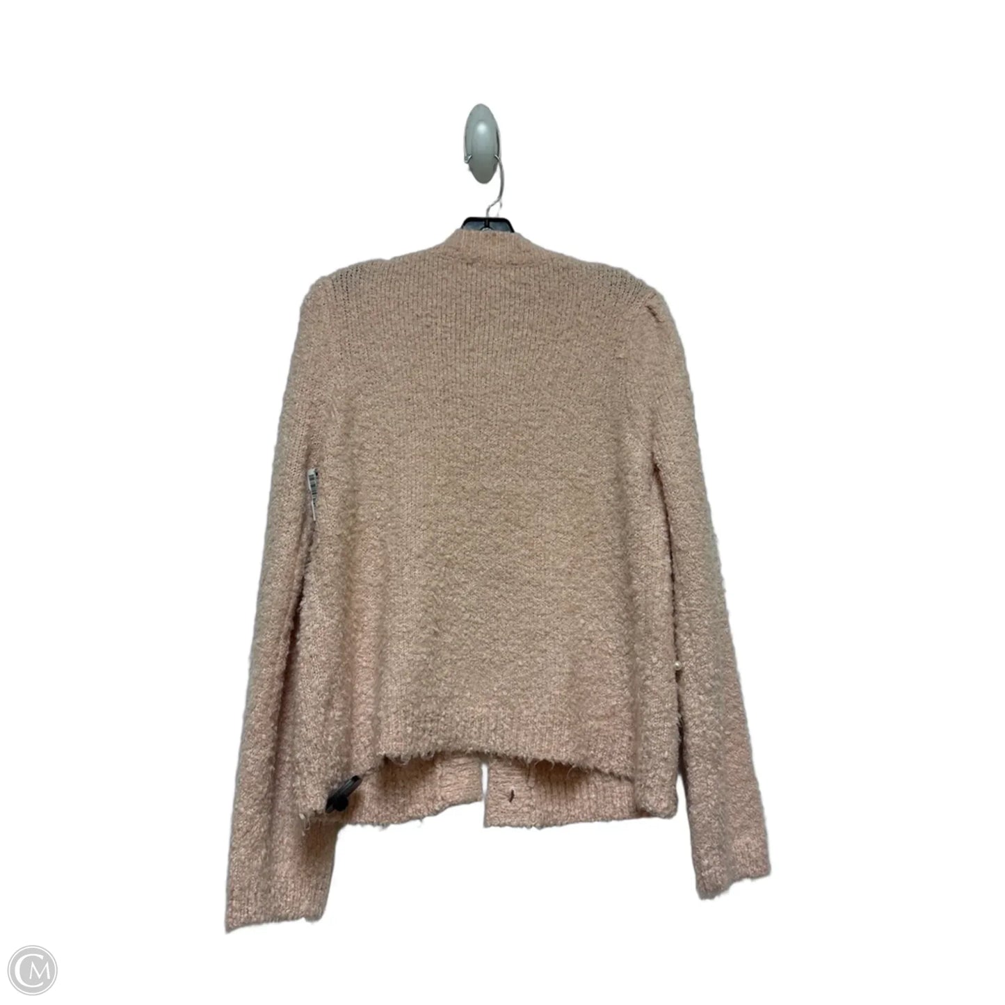 Sweater Cardigan By Clothes Mentor In Pink, Size: L