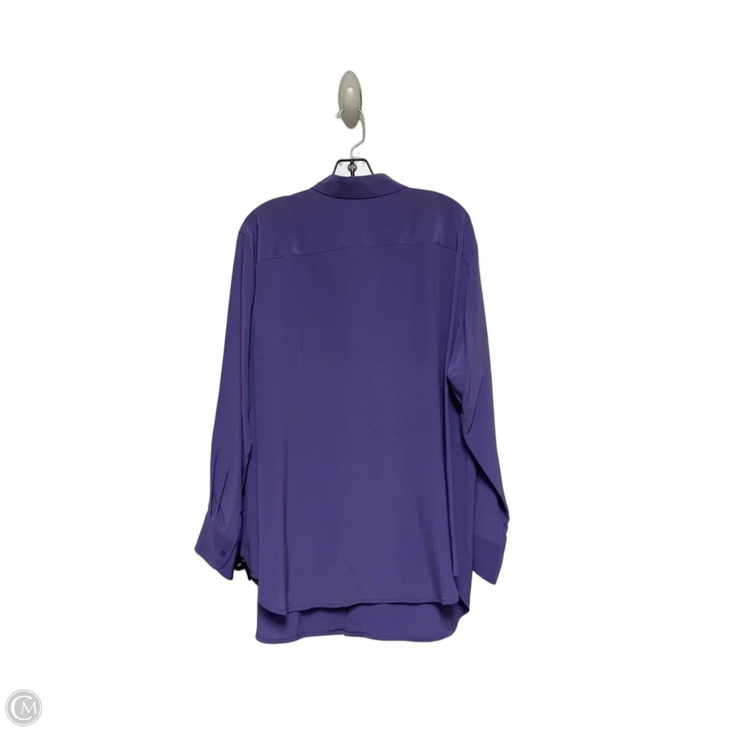 Top Long Sleeve By Lauren By Ralph Lauren In Purple, Size: Xl