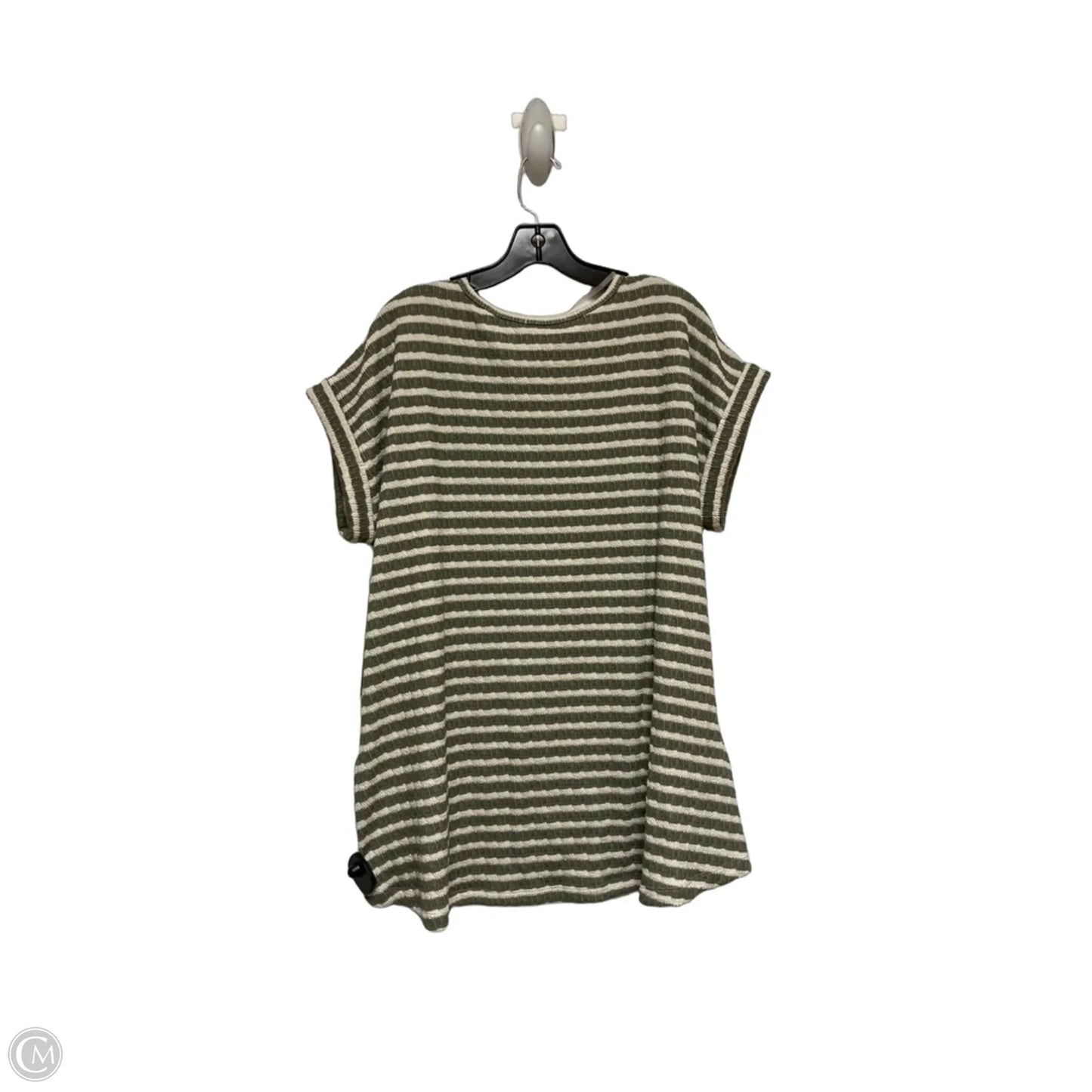 Top Short Sleeve By Clothes Mentor In Striped Pattern, Size: 3x