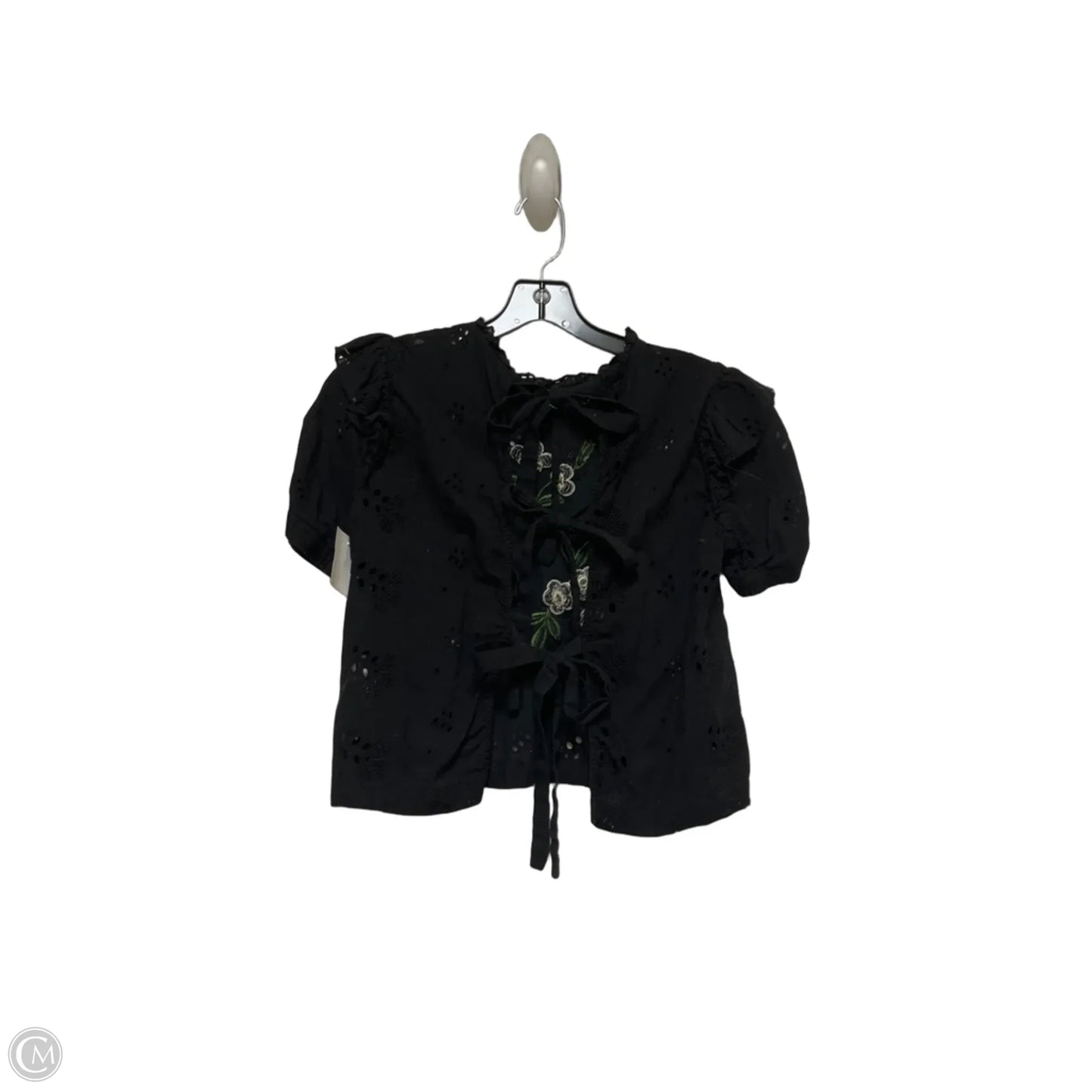 Top Short Sleeve By Zara In Floral Print, Size: Xs