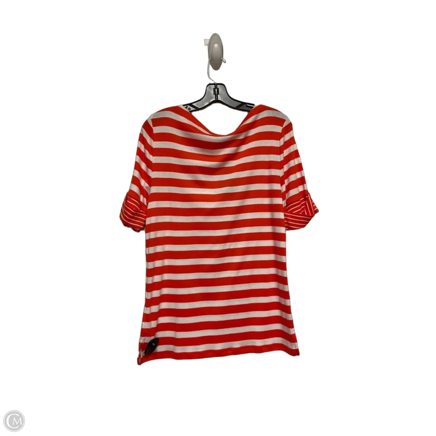 Top Short Sleeve Basic By Lauren By Ralph Lauren In Striped Pattern, Size: Xl