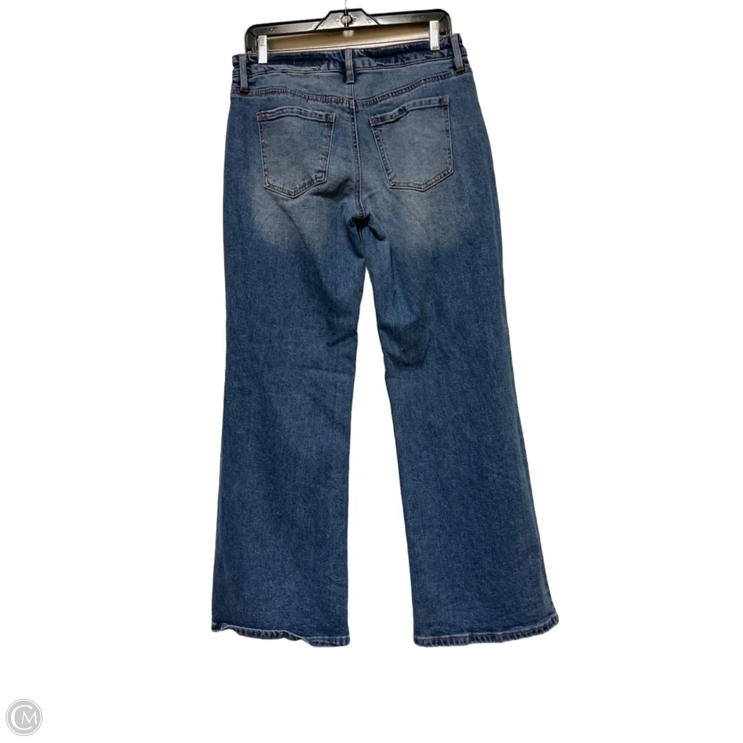 Jeans Flared By Bcbg In Blue Denim, Size: 6