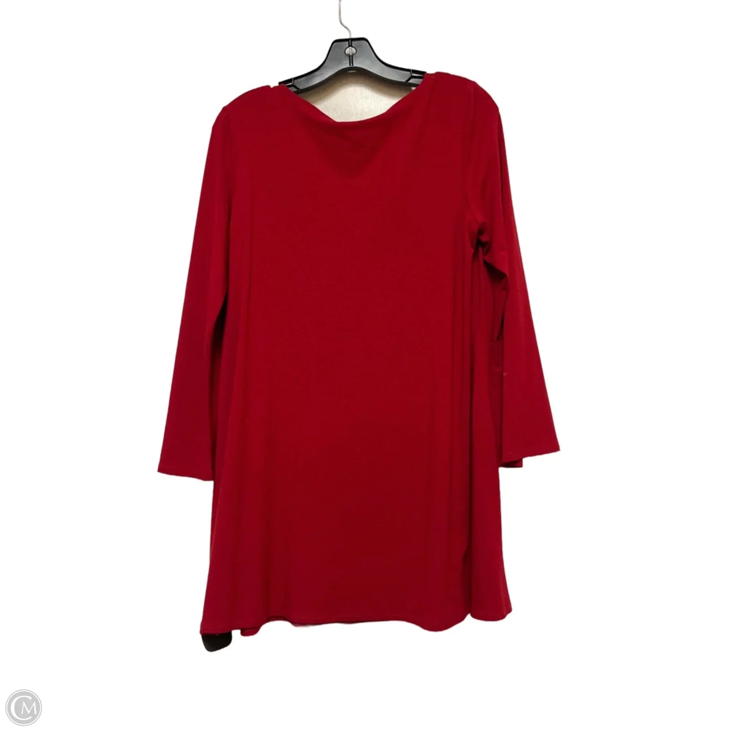 Top Long Sleeve By Eileen Fisher In Red, Size: M
