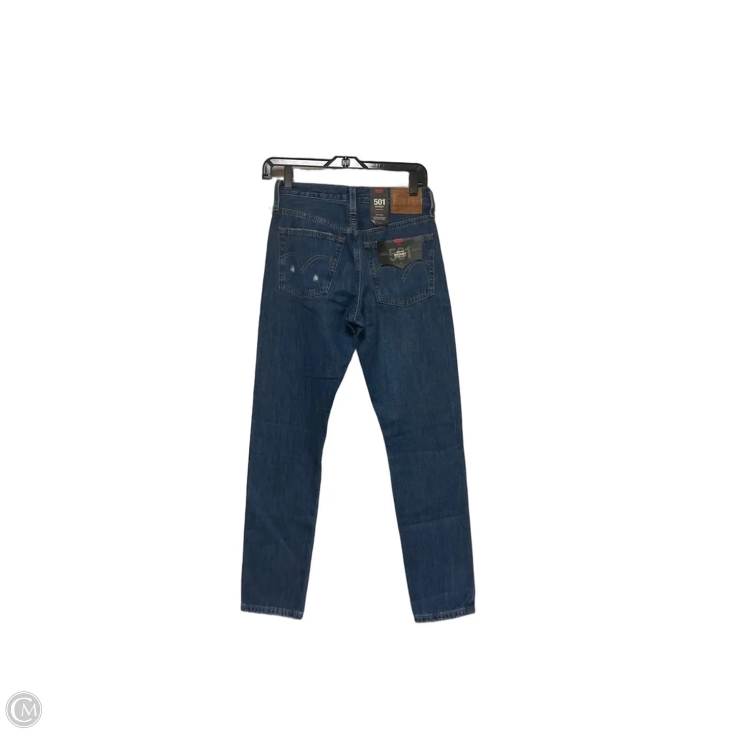 Jeans Skinny By Levis In Blue Denim, Size: 2
