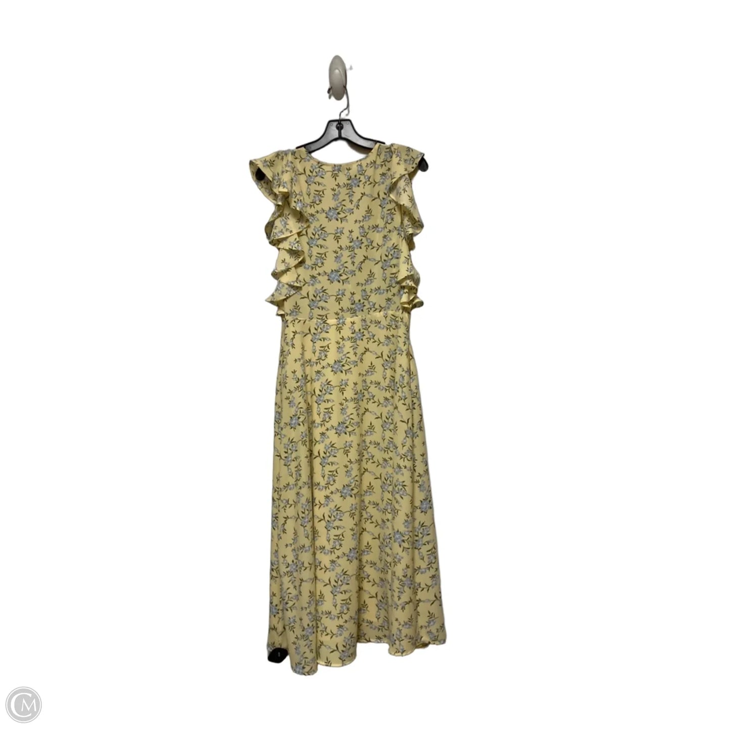 Dress Casual Midi By 1.state In Blue & Yellow, Size: M