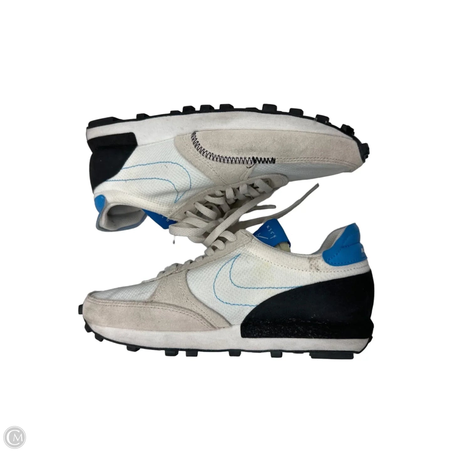 Shoes Sneakers By Nike In Blue & Cream, Size: 6