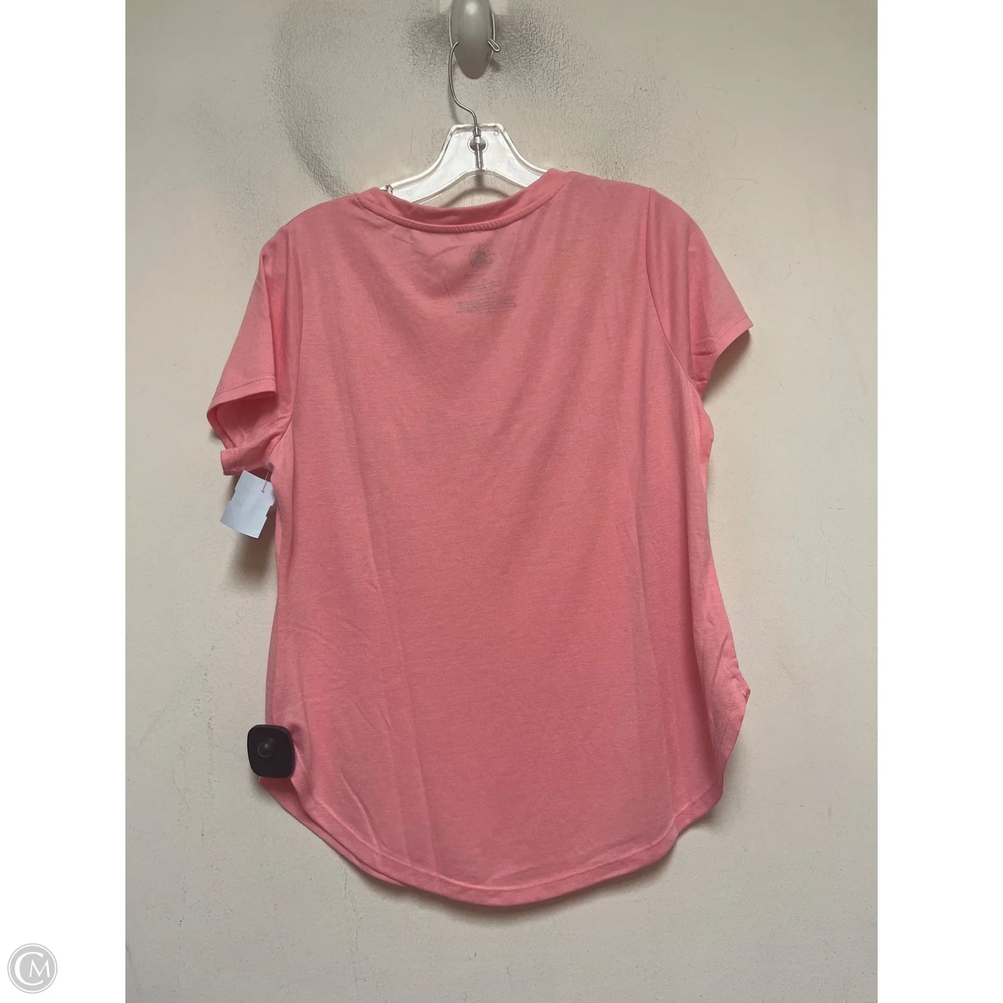 Top Short Sleeve Basic By Disney In Pink, Size: M