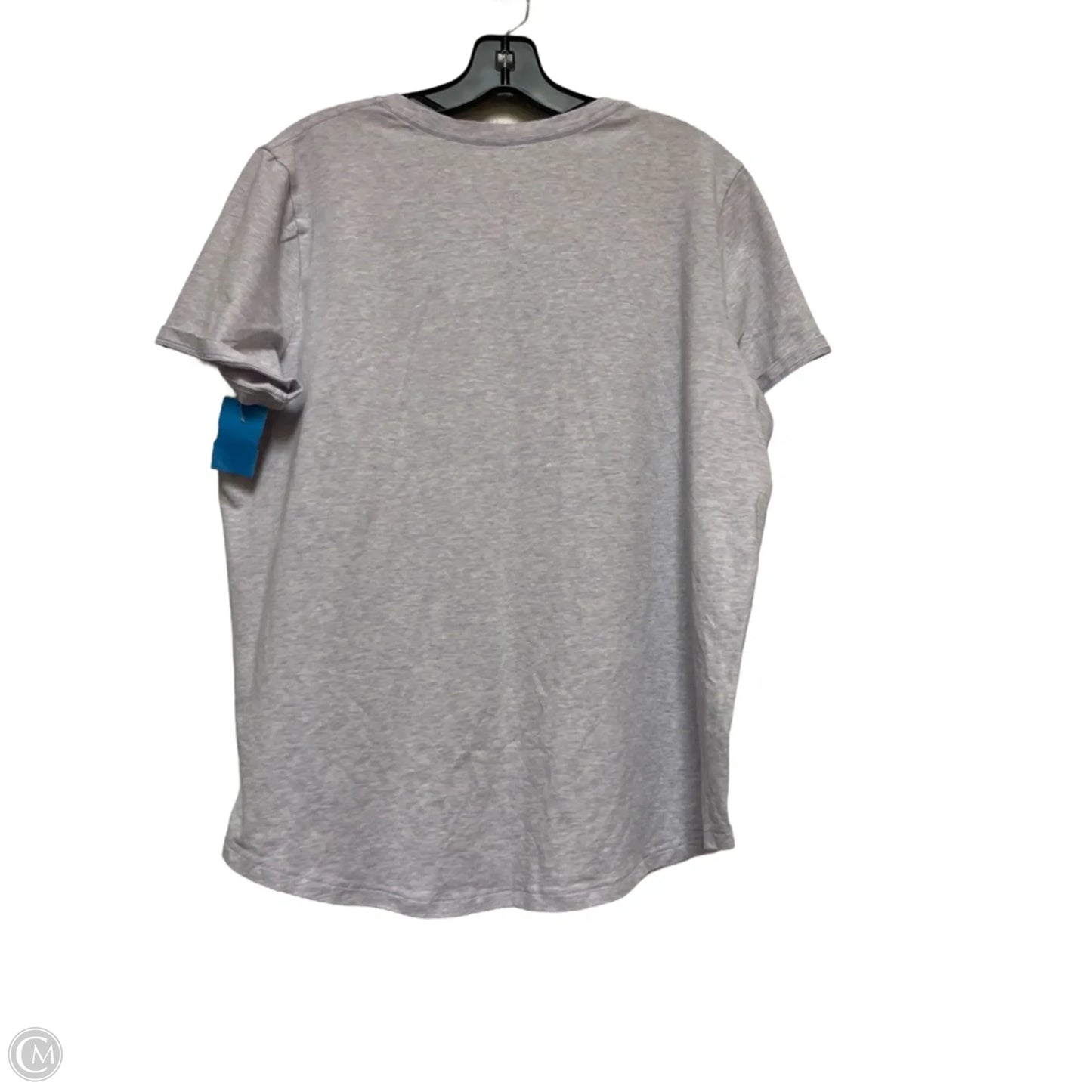 Athletic Top Short Sleeve By Lululemon In Purple, Size: Xl