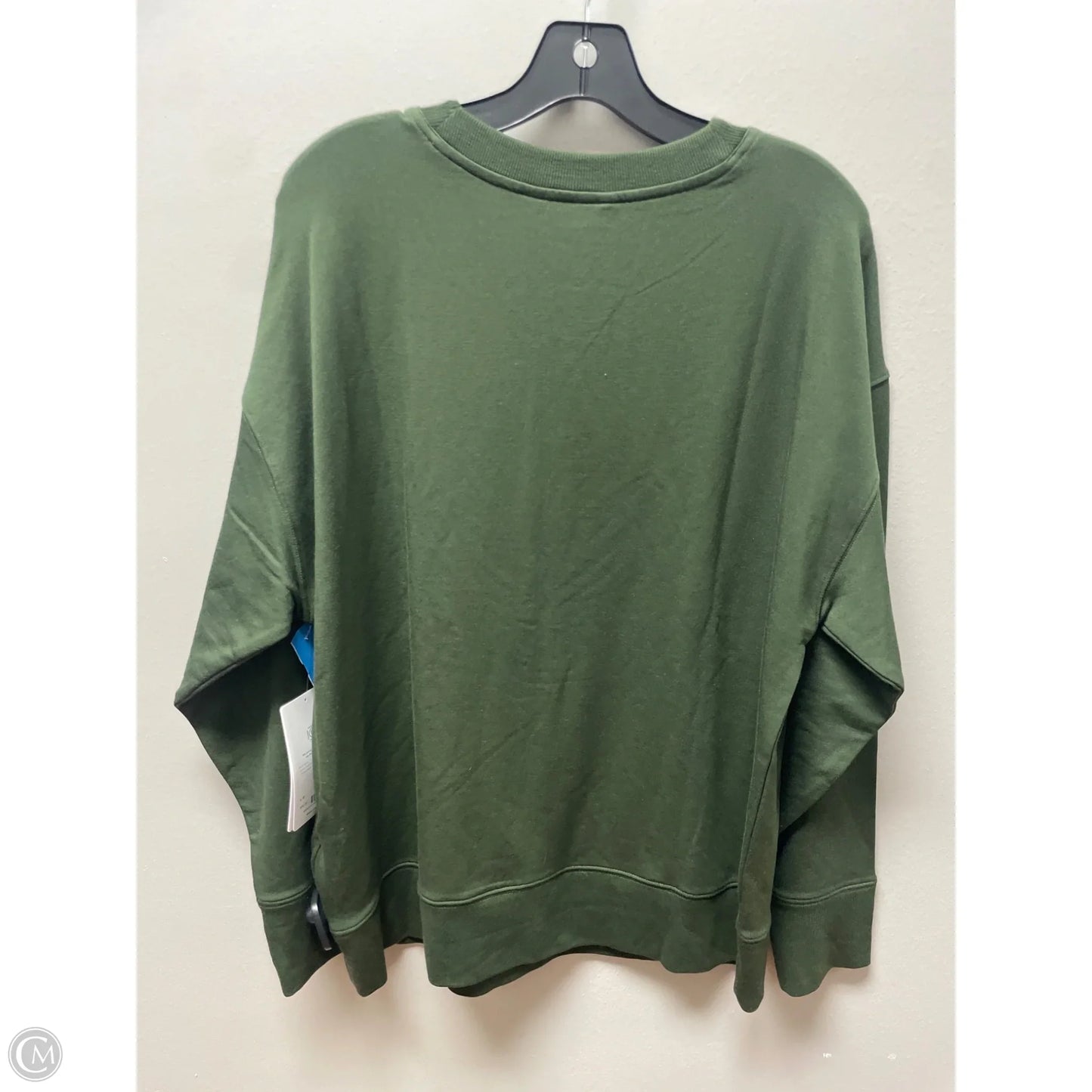 Athletic Top Long Sleeve Crewneck By Athleta In Green, Size: L