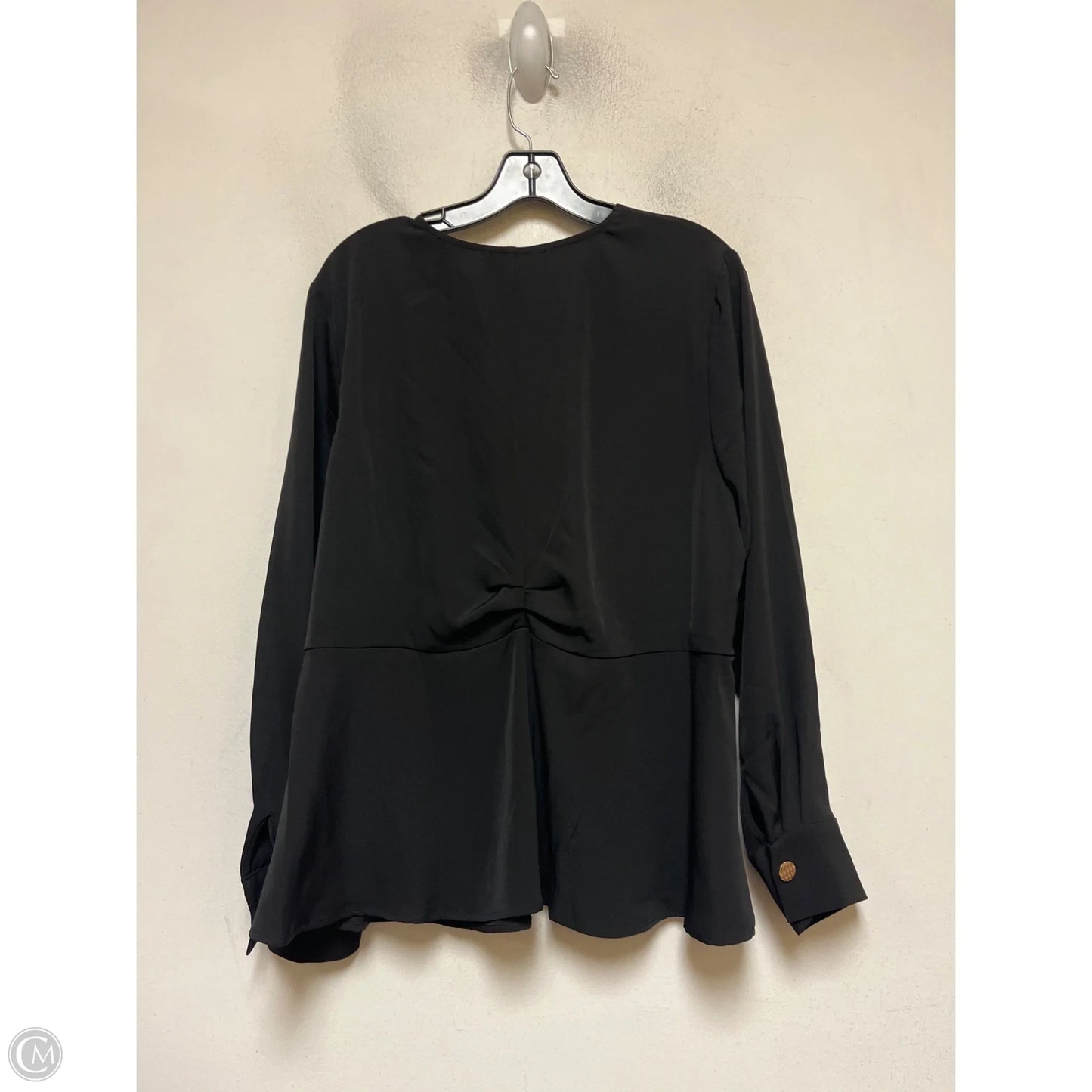 Top Long Sleeve By Eloquii In Black, Size: Xxl