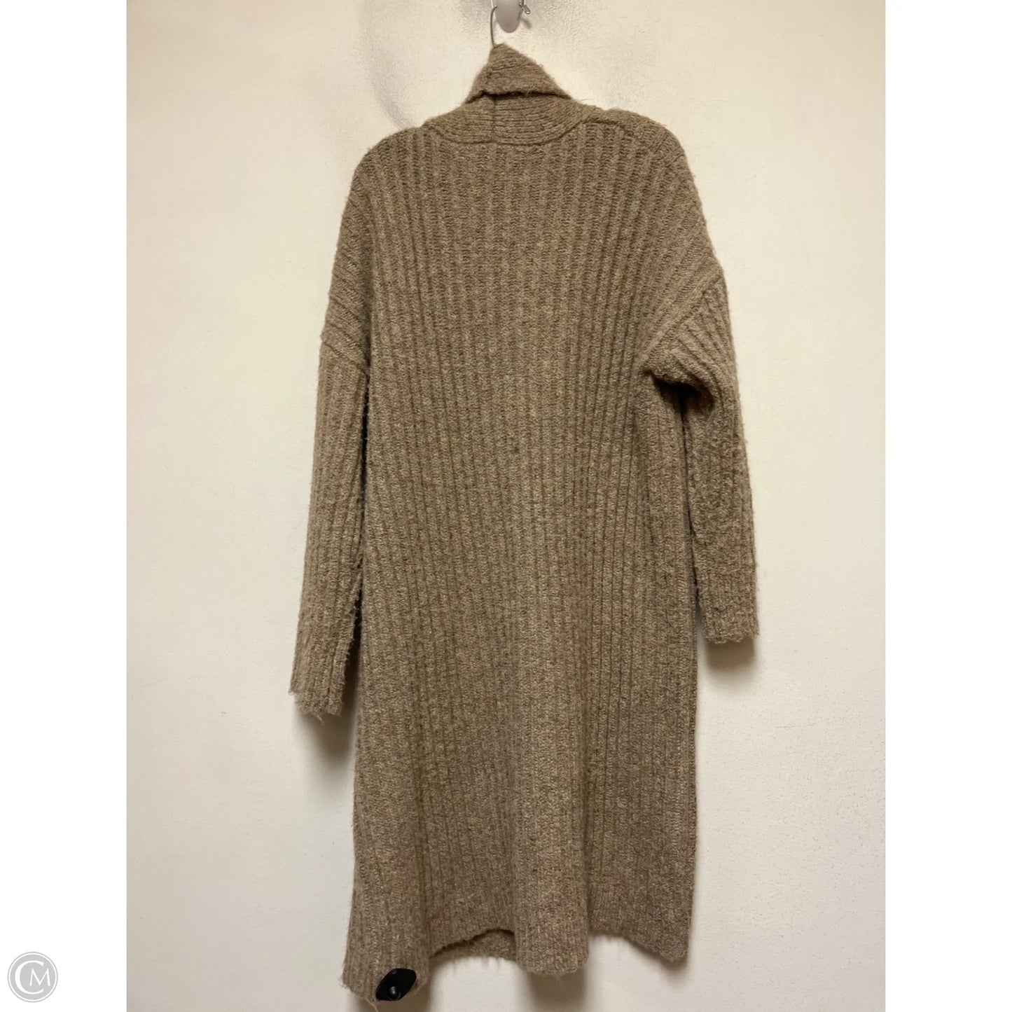 Sweater Cardigan By Zara In Taupe, Size: M