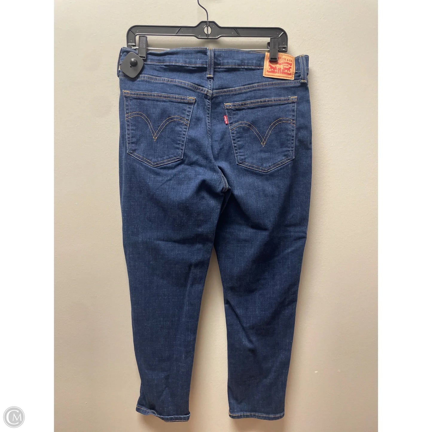 Jeans Boyfriend By Levis In Blue Denim, Size: 8