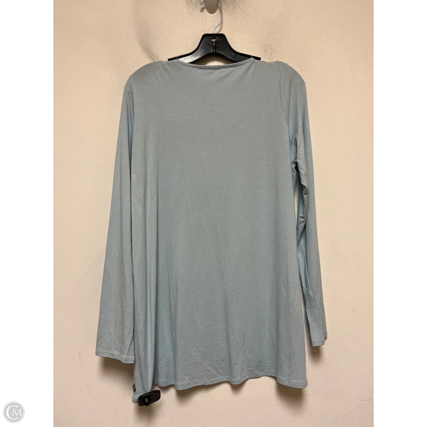 Top Long Sleeve Basic By Cyrus In Blue, Size: L