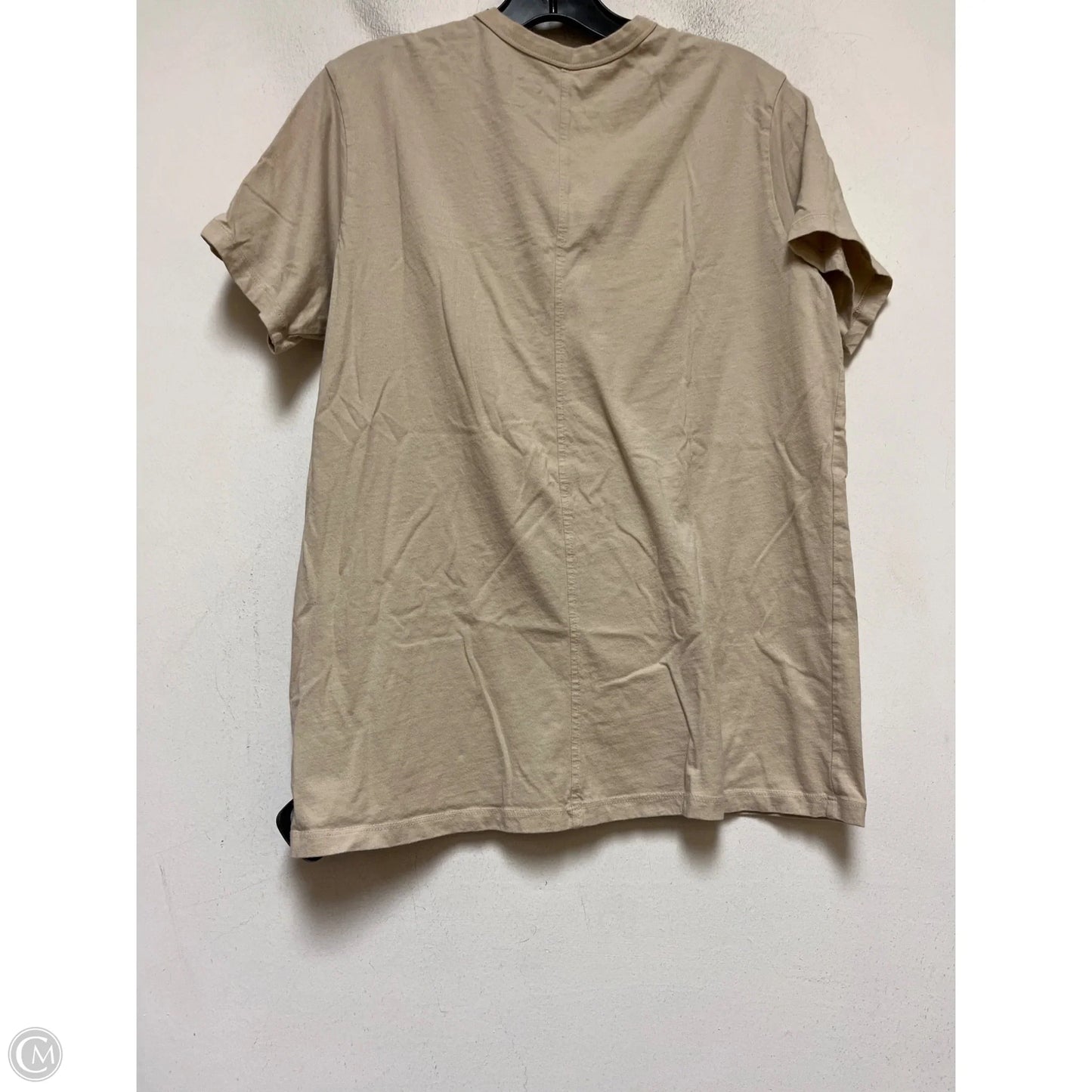 Top Short Sleeve Basic By American Eagle In Tan, Size: S