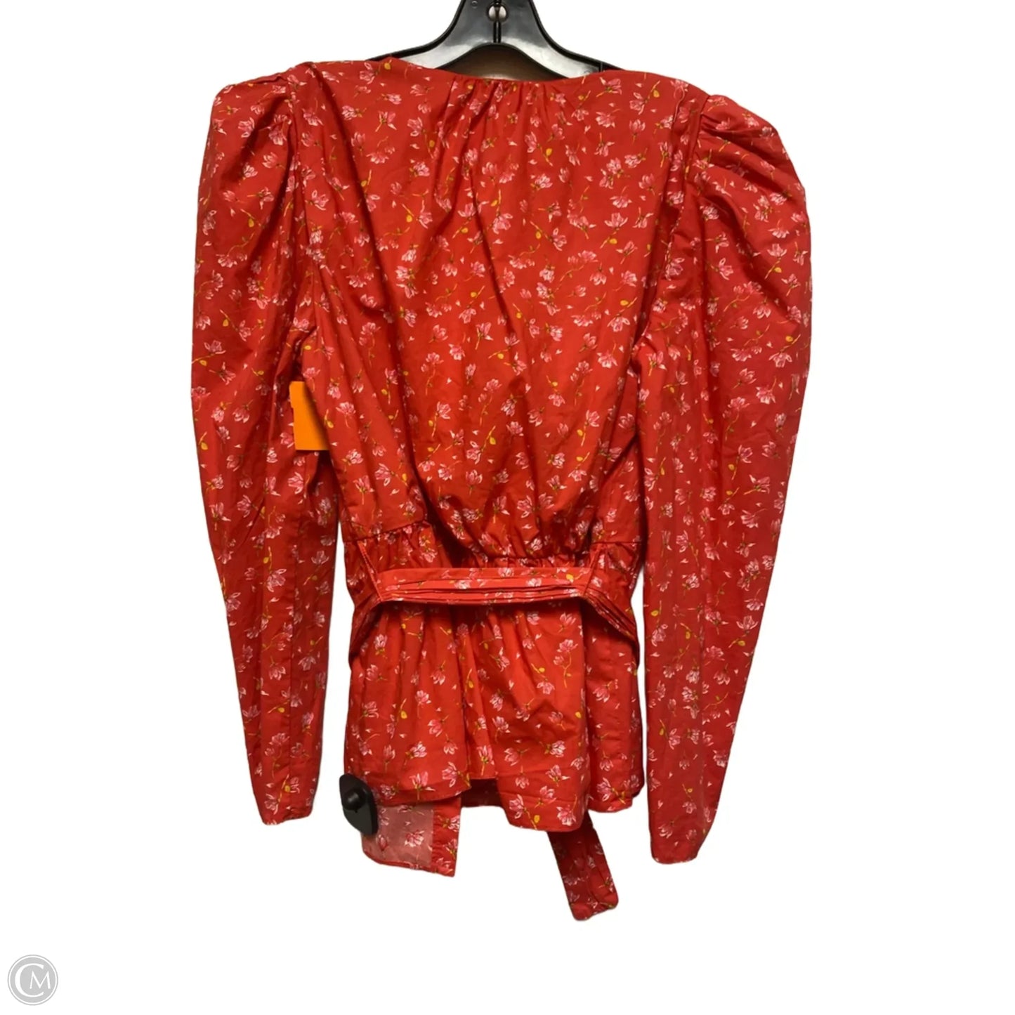 Top Long Sleeve By Zara In Floral Print, Size: L