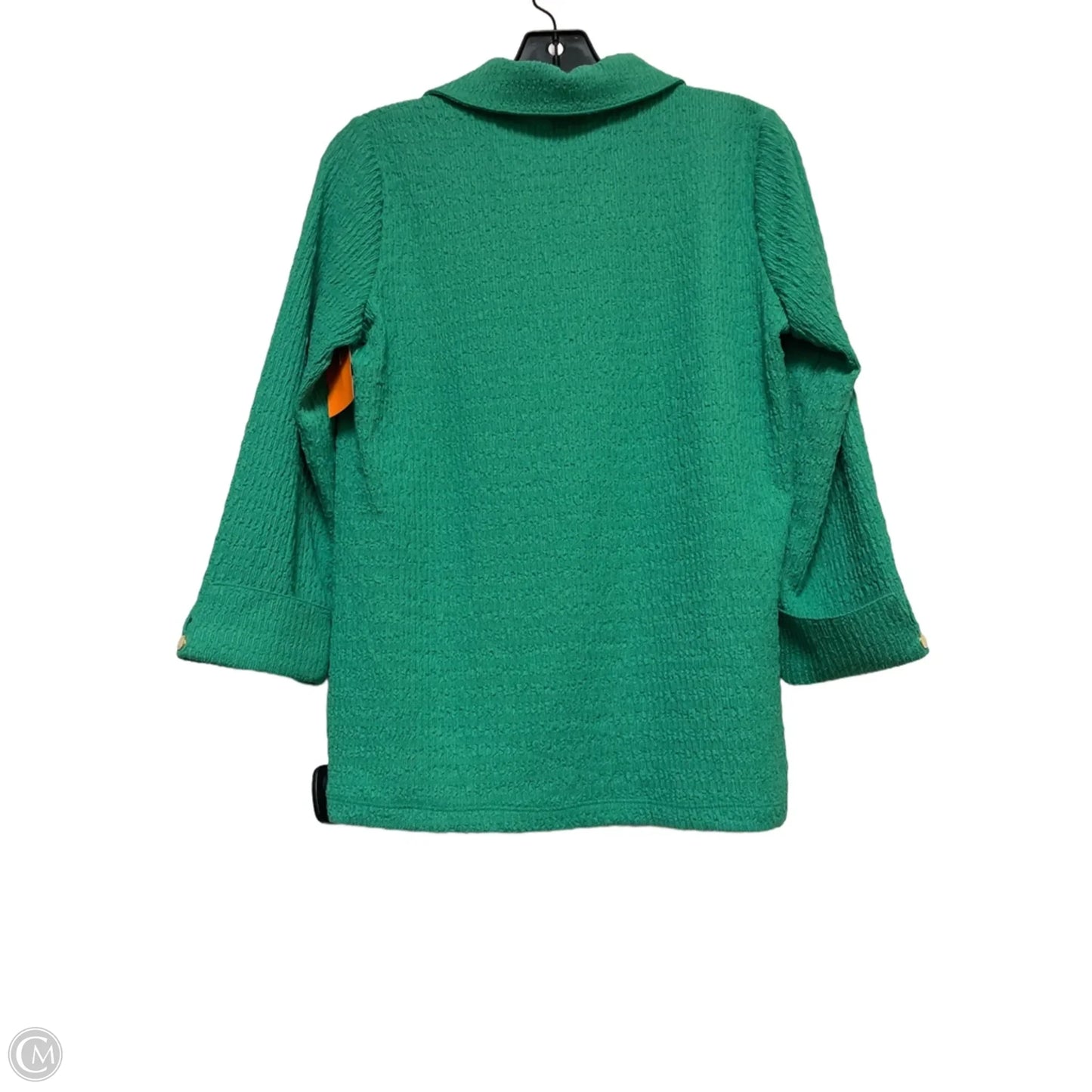 Top Long Sleeve By Anne Klein In Green, Size: S