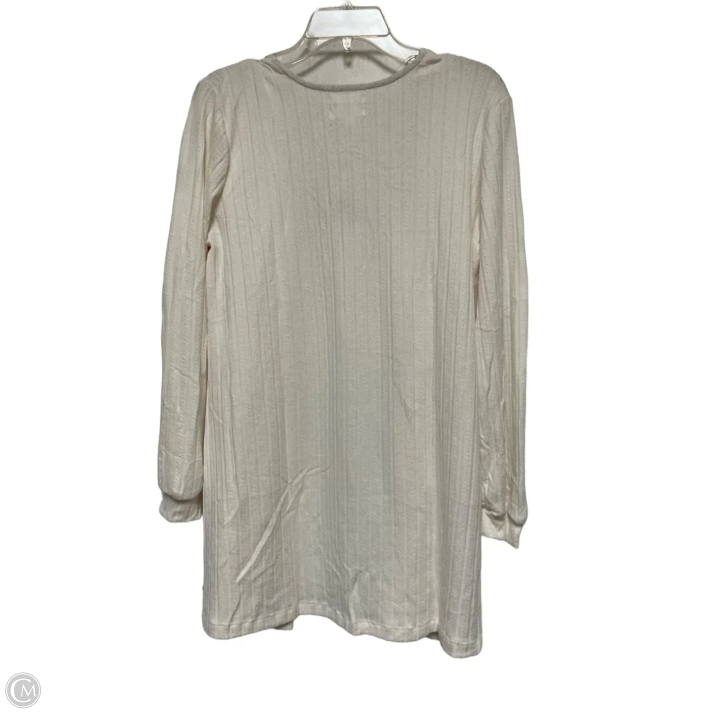 Cardigan By Blu Pepper In Cream, Size: L