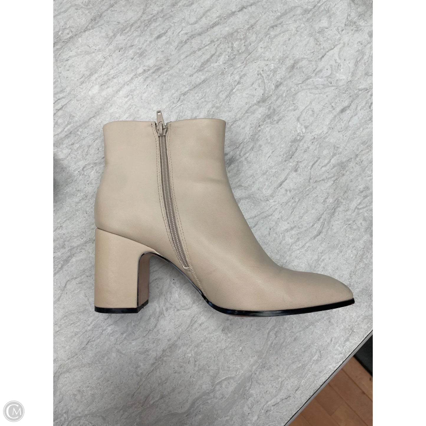 Boots Ankle Heels By Bcbgeneration In Cream, Size: 10