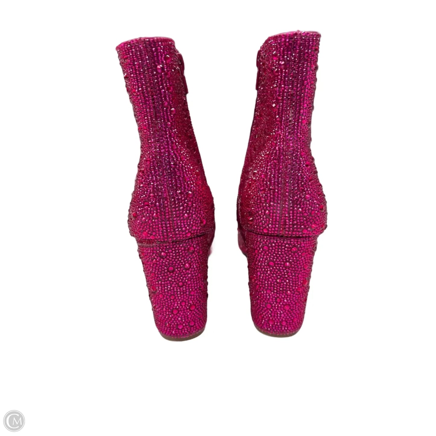 Boots Ankle Heels By Betsey Johnson In Pink, Size: 9.5