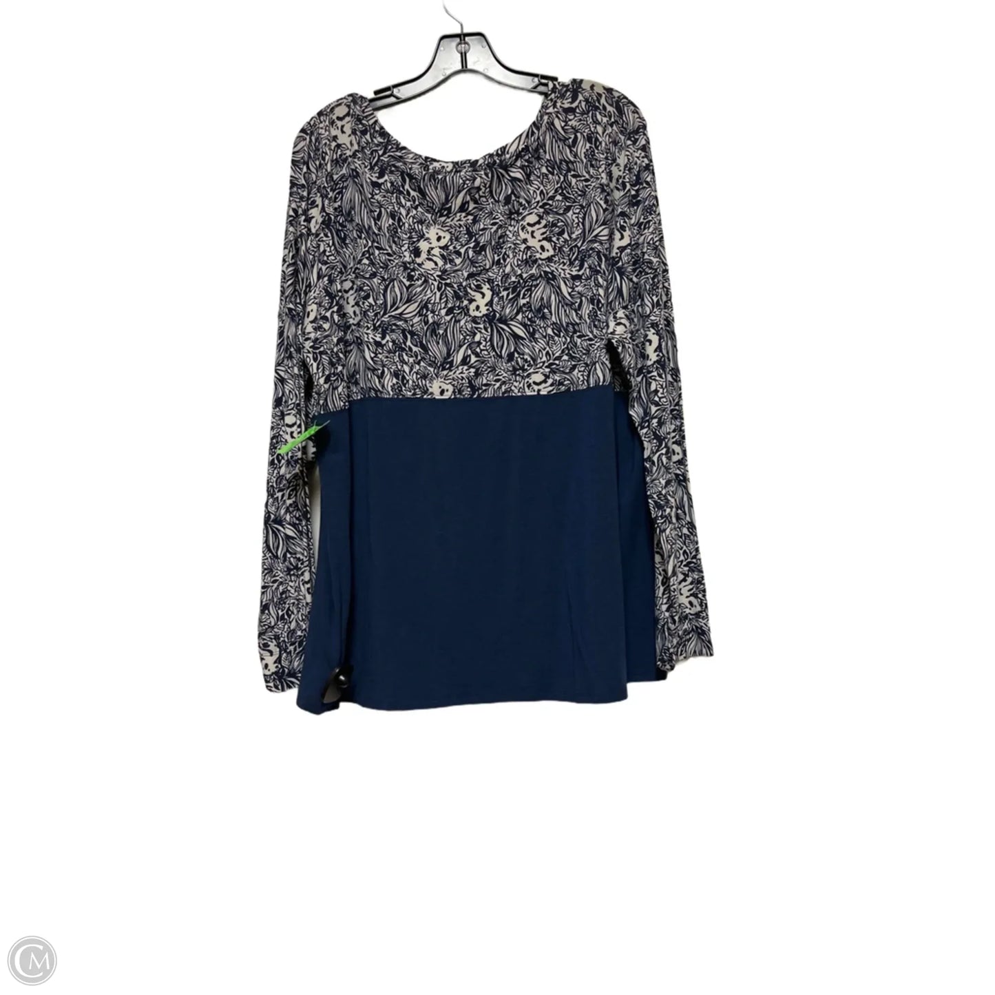 Top Long Sleeve Designer By Lilly Pulitzer In Navy, Size: Xl
