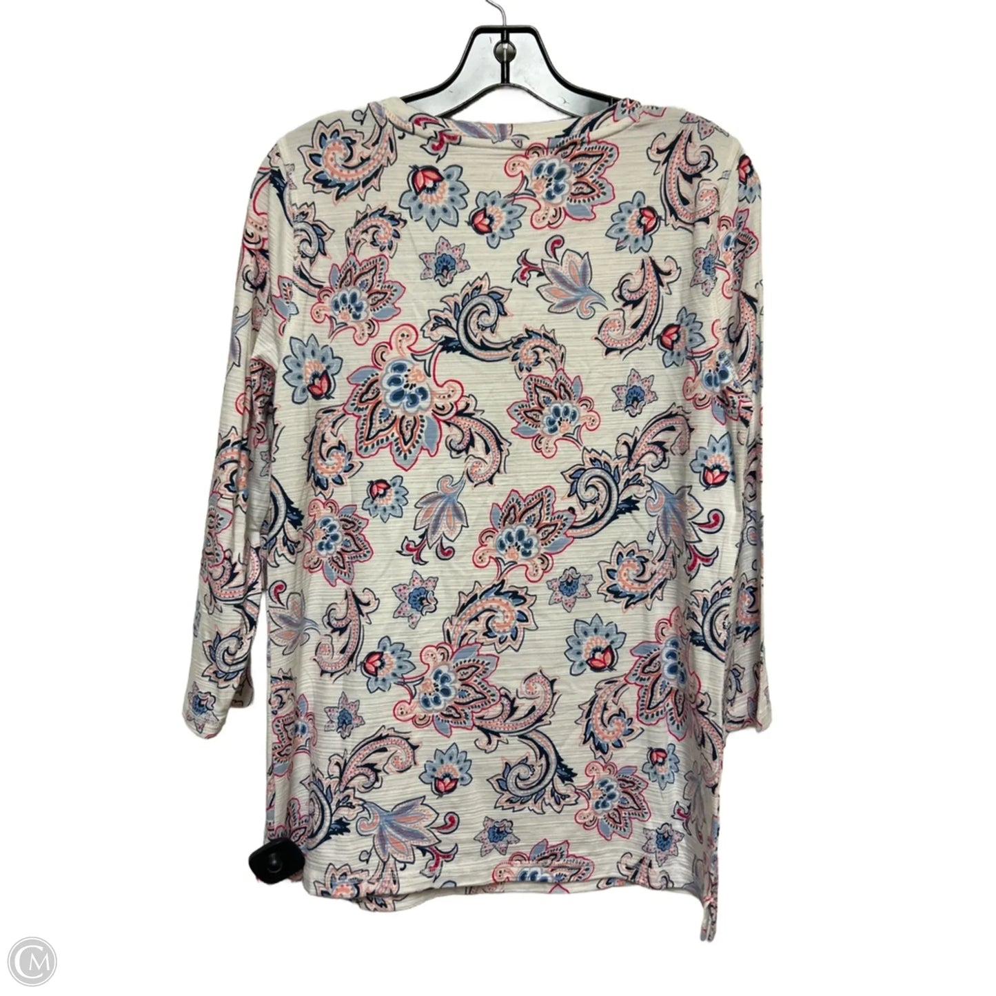 Top Long Sleeve By Talbots In Paisley Print, Size: M