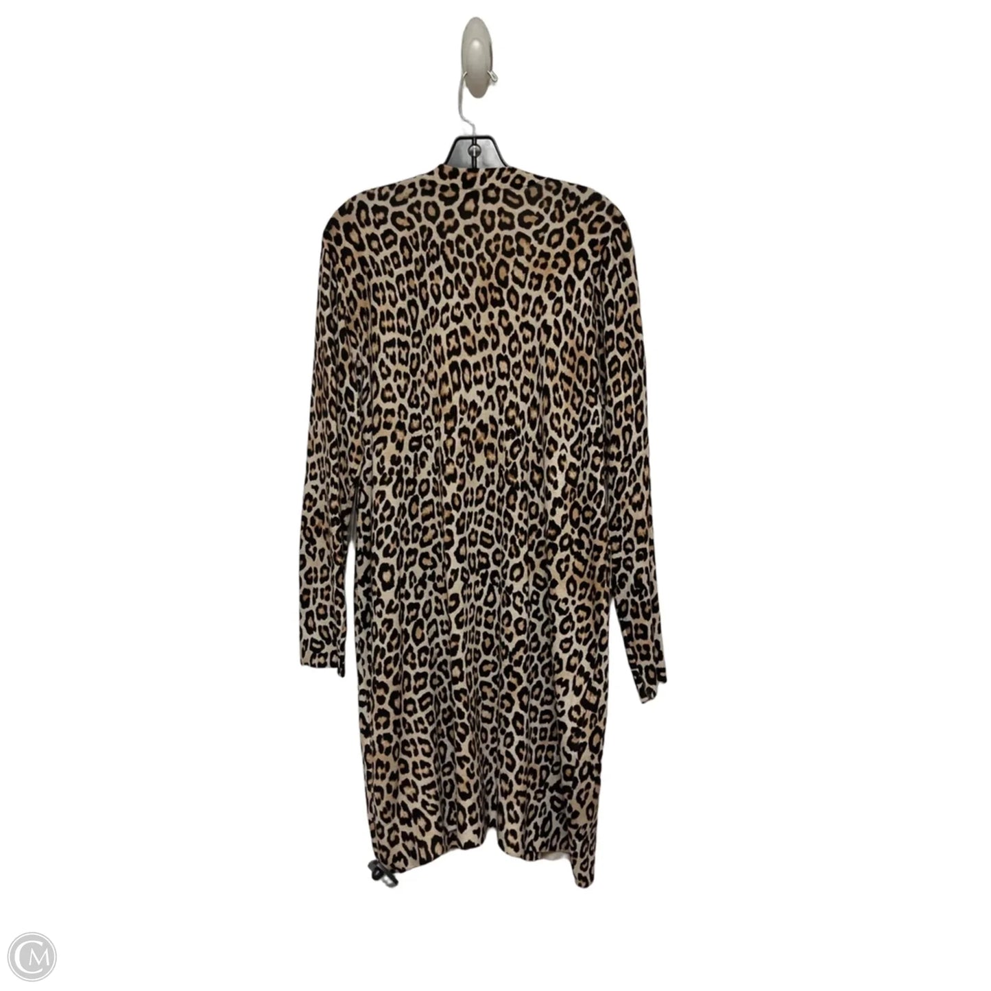 Cardigan By Chicos In Animal Print, Size: L