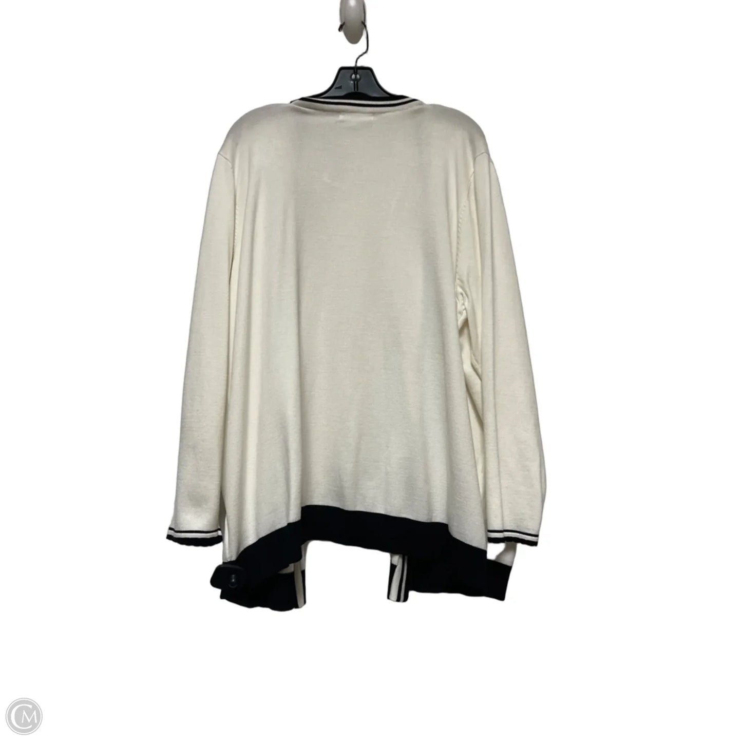 Cardigan By 89th And Madison In Black & White, Size: 3x