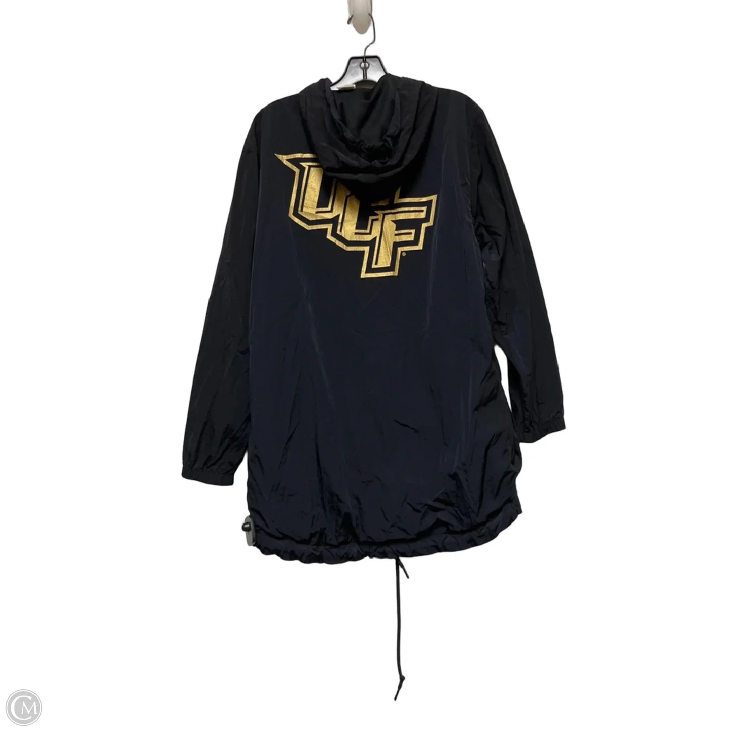 Athletic Jacket By Pink In Black & Gold, Size: Xs