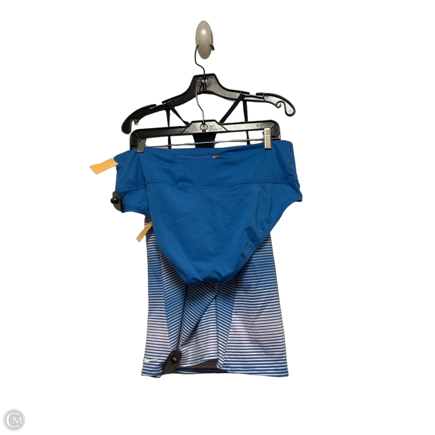 Swimsuit 2pc By Nike Apparel In Blue & White, Size: Xl