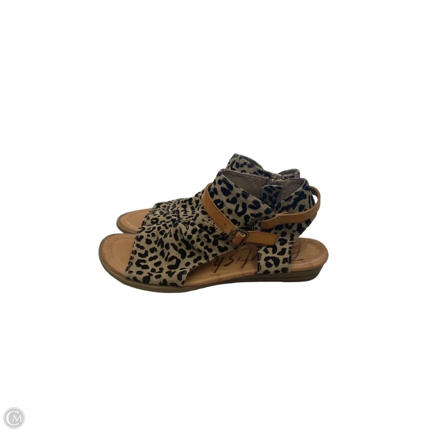 Sandals Flats By Blowfish In Animal Print, Size: 7.5